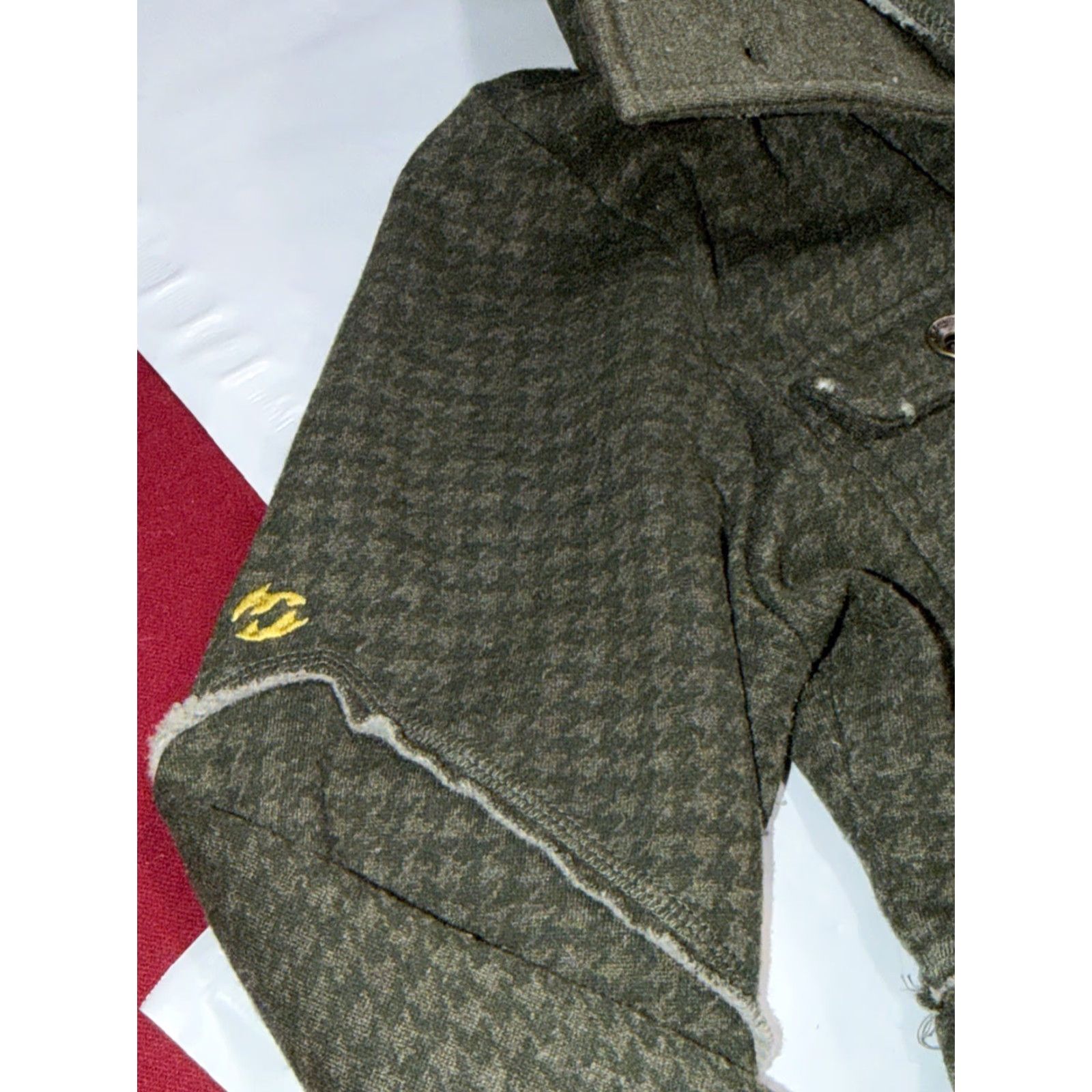 Billabong Billabong Gray Houndstooth Button Knit Jacket Hooded Flap Pockets L Womens Regular Lg Size L / US 10 / IT 46 - 7 Thumbnail
