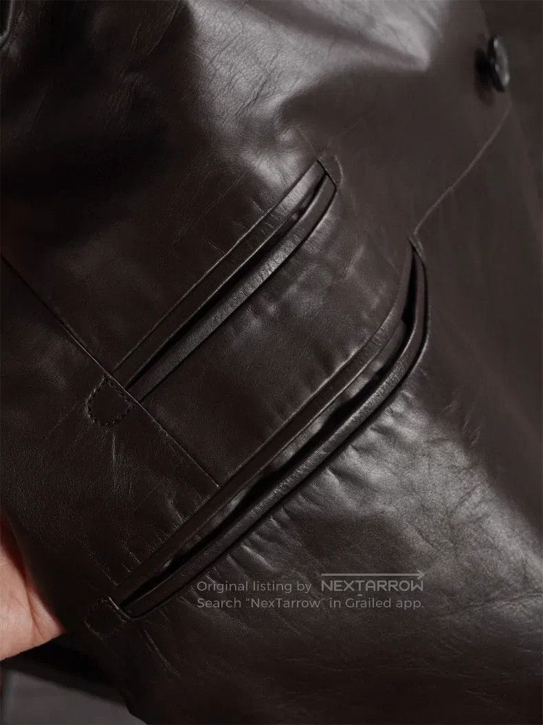 Hermes Hermes Men's Leather Blazer Size US L / EU 52-54 / 3 - 7 Thumbnail