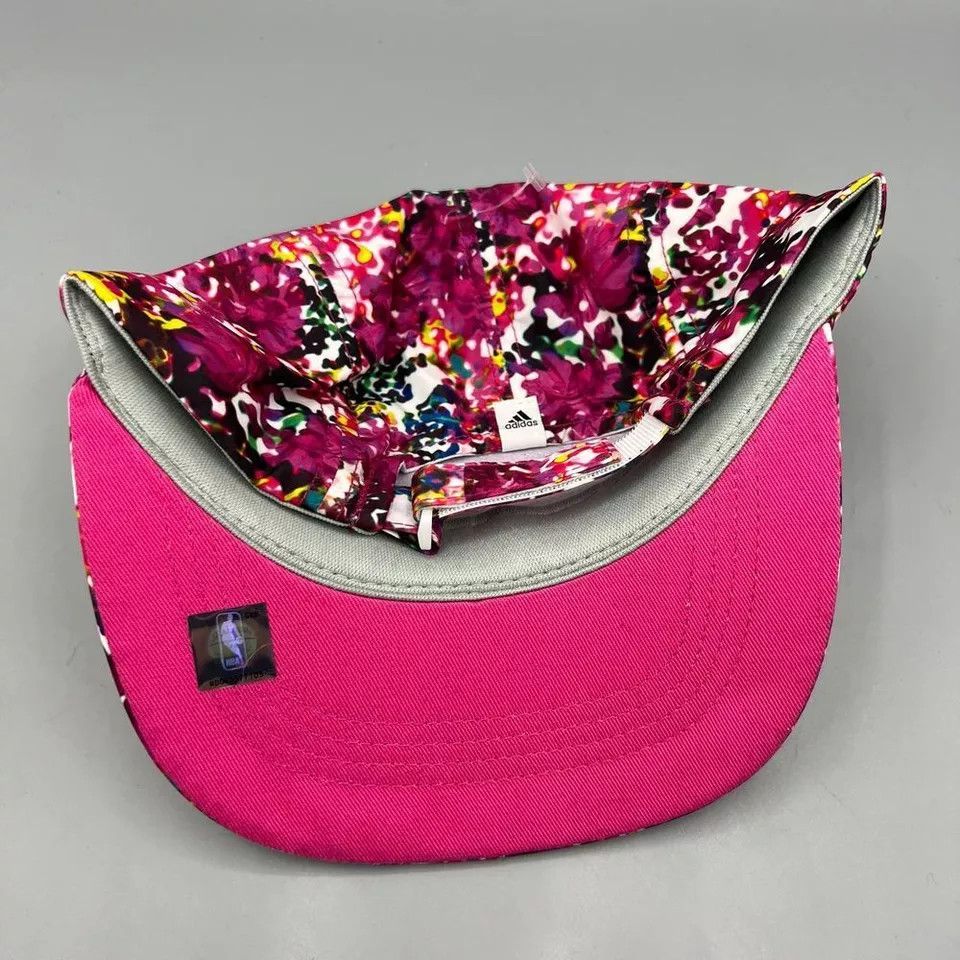 Adidas Milwaukee Bucks 5 Panel Hat Women Pink Adidas Strap Back Cap Size ONE SIZE - 8 Thumbnail