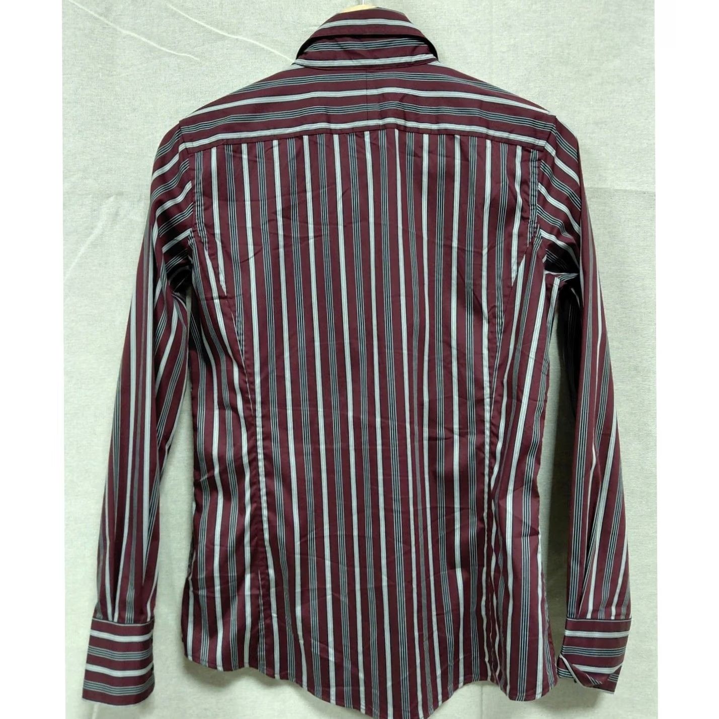 Faconnable Faconnable Striped Button-Up Shirt Purple Long Sleeve Collared Size 6 Women Size M / US 6-8 / IT 42-44 - 2 Thumbnail