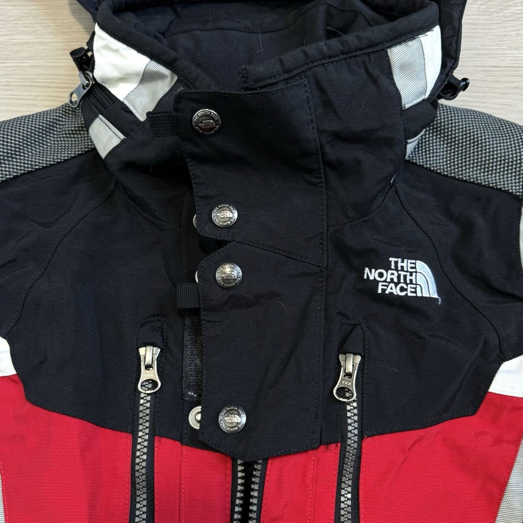 The North Face VINTAGE The North Face Steep Tech Jacket Womens Small Red Black White Belted Ski EUC Size S / US 4 / IT 40 - 5 Thumbnail