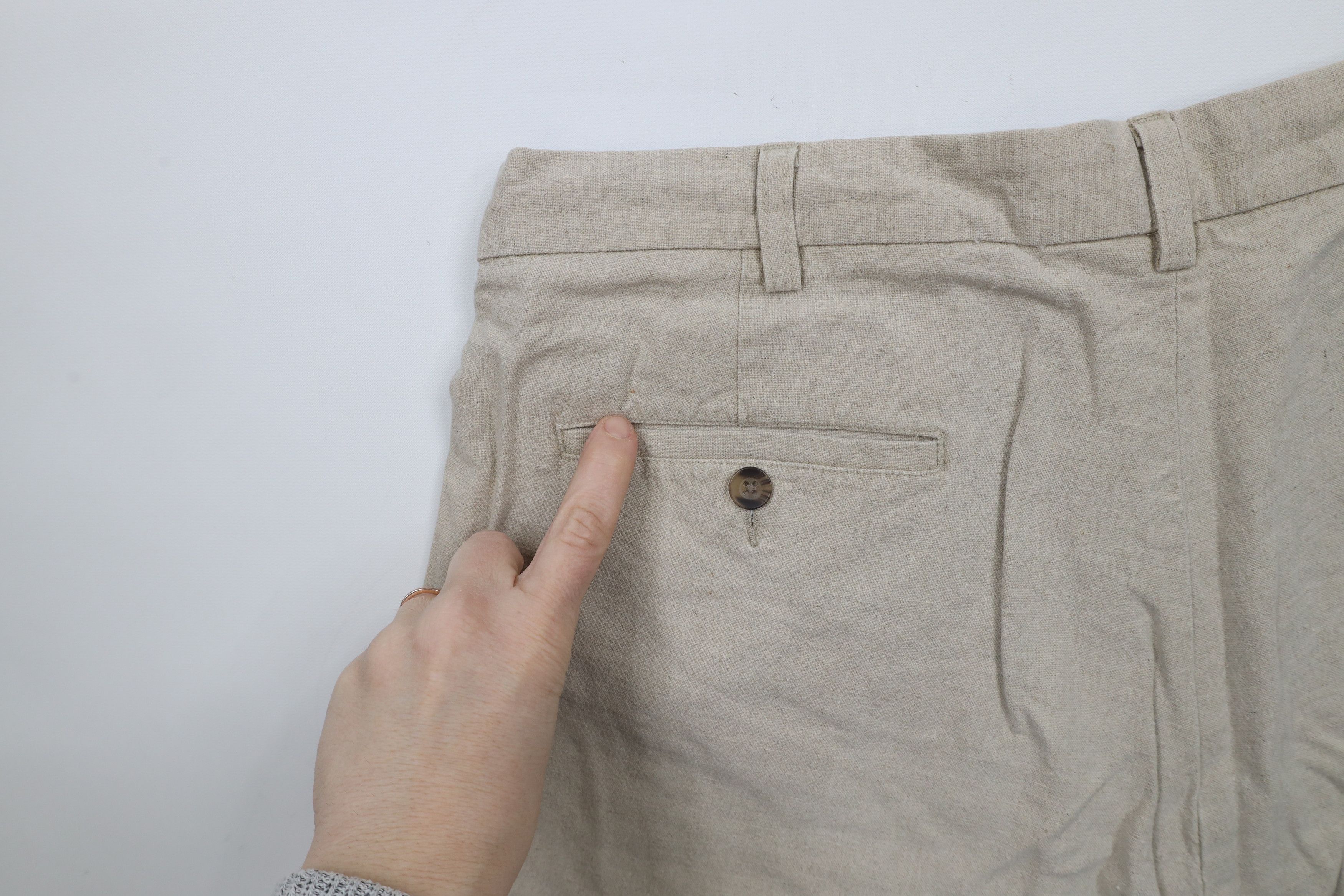 Vintage Vintage 90s Streetwear Pleated Cuffed Wide Leg Chino Pants Size US 38 / EU 54 - 12 Thumbnail