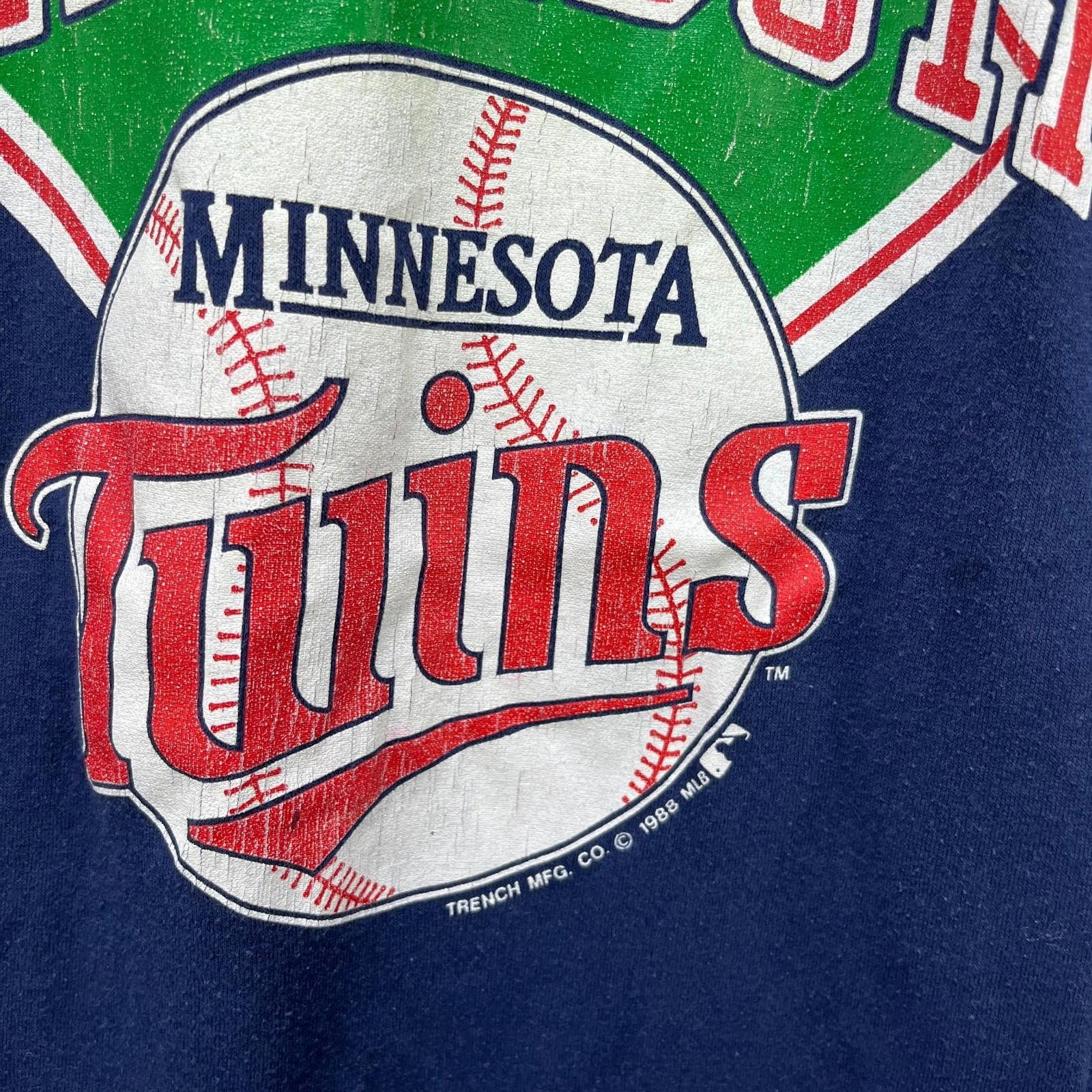 Majestic Vintage Minnesota Twins 1988 T-Shirt MLB Baseball Large Size ONE SIZE - 3 Thumbnail