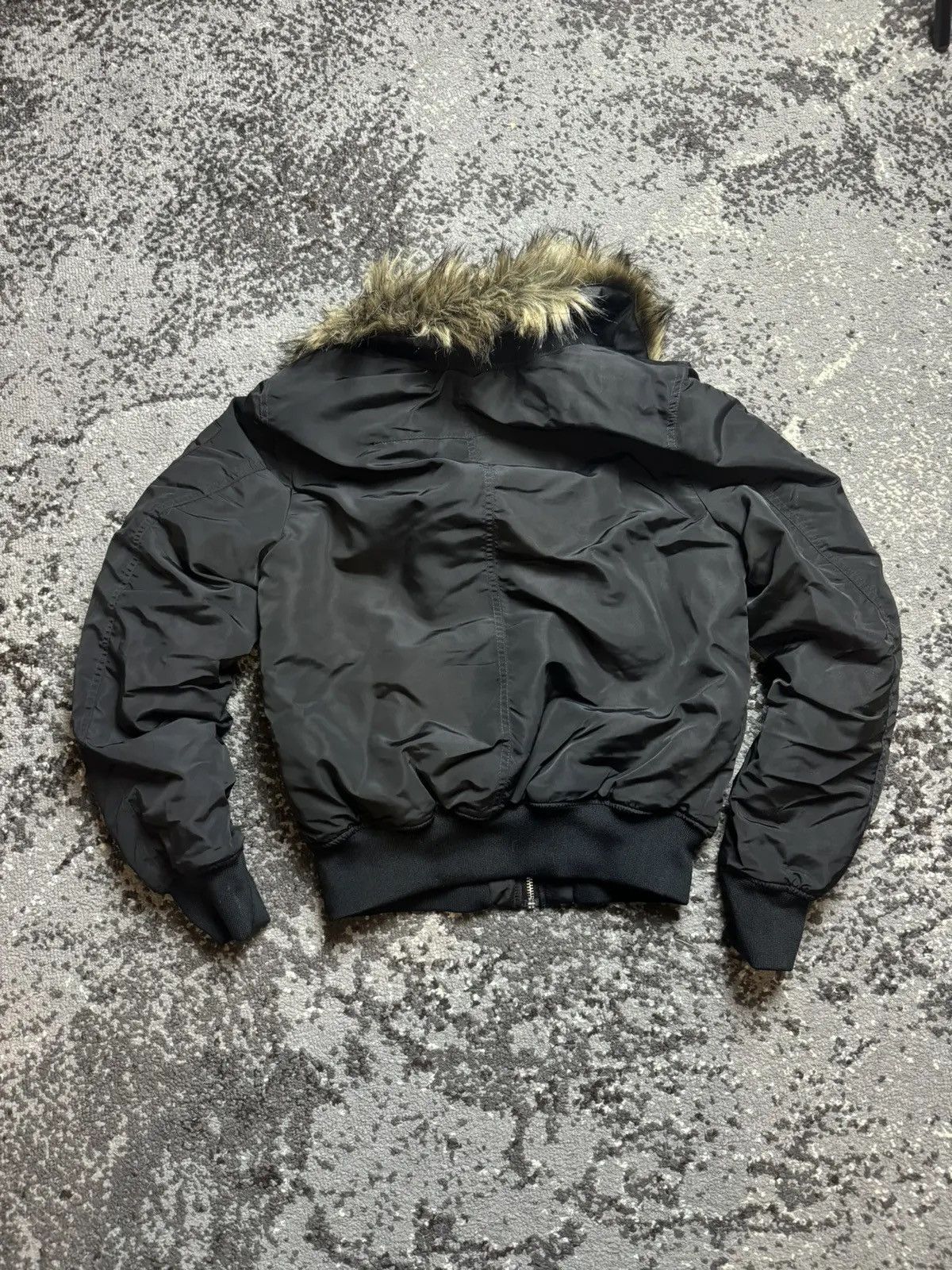Japanese Brand × Vintage Vintage Y2K Nylon Bomber Opium Fur Sheepskin Owns Jacket Size US S / EU 44-46 / 1 - 11 Thumbnail