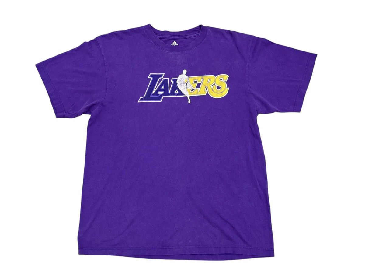 Adidas × NBA NBA ADIDAS LA LAKERS PURPLE KOBE BRYANT CREW NECK TEE Size US L / EU 52-54 / 3 - 1 Thumbnail