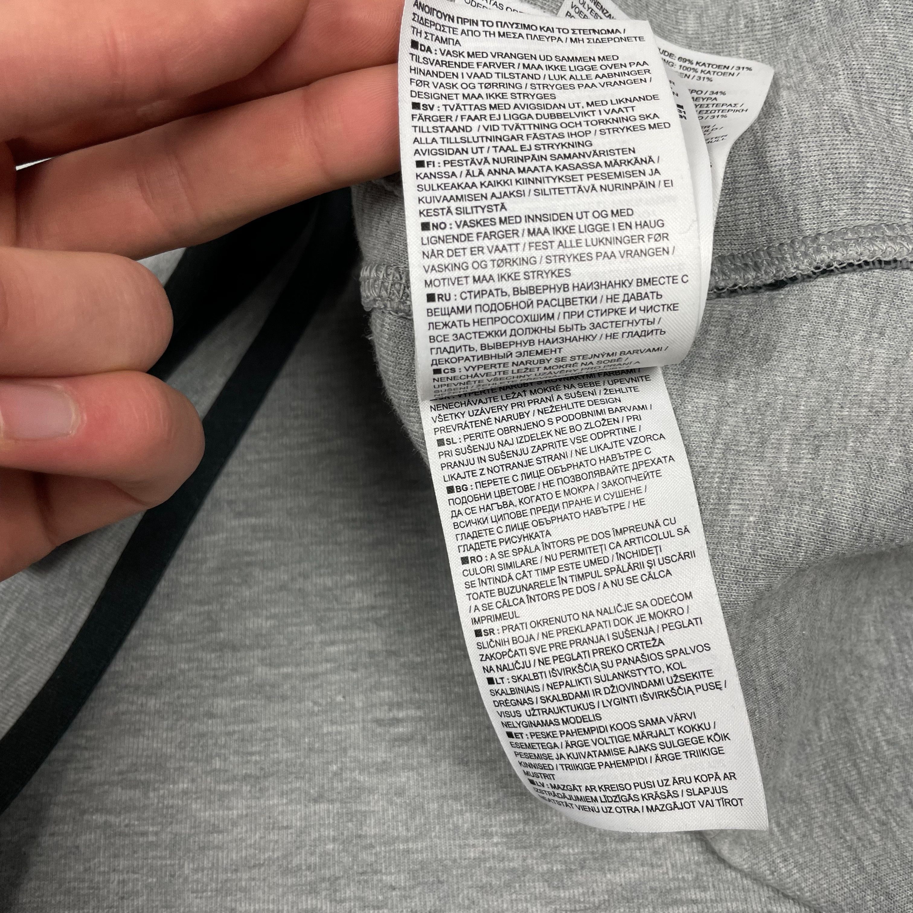 Nike Nike Tech Fleece Men's Heather Gray Cotton Full Zip Hoodie L Size US L / EU 52-54 / 3 - 10 Thumbnail