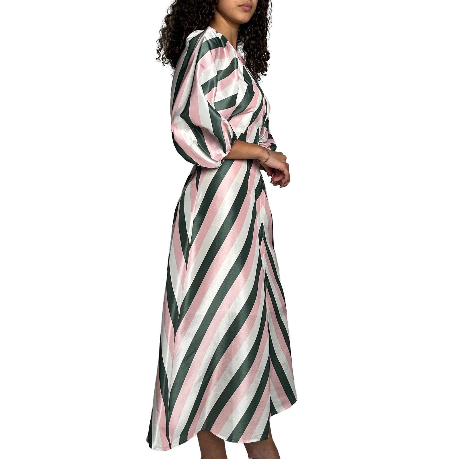 Other Pink & Green Stripe Dress Size S / US 4 / IT 40 - 4 Thumbnail