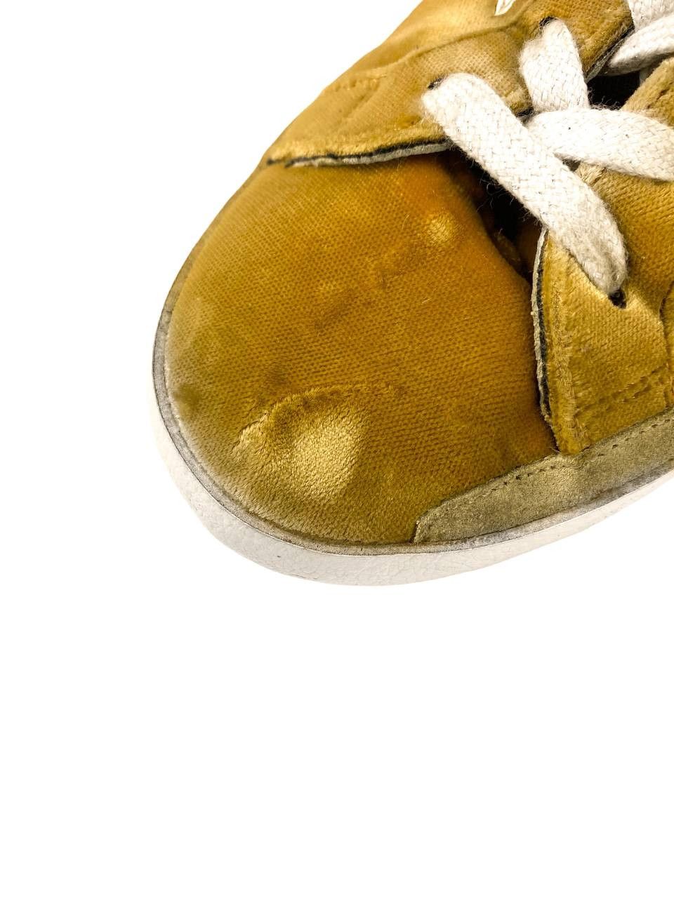 Golden Goose Gold velour sneakers size 39 Italy 🇮🇹