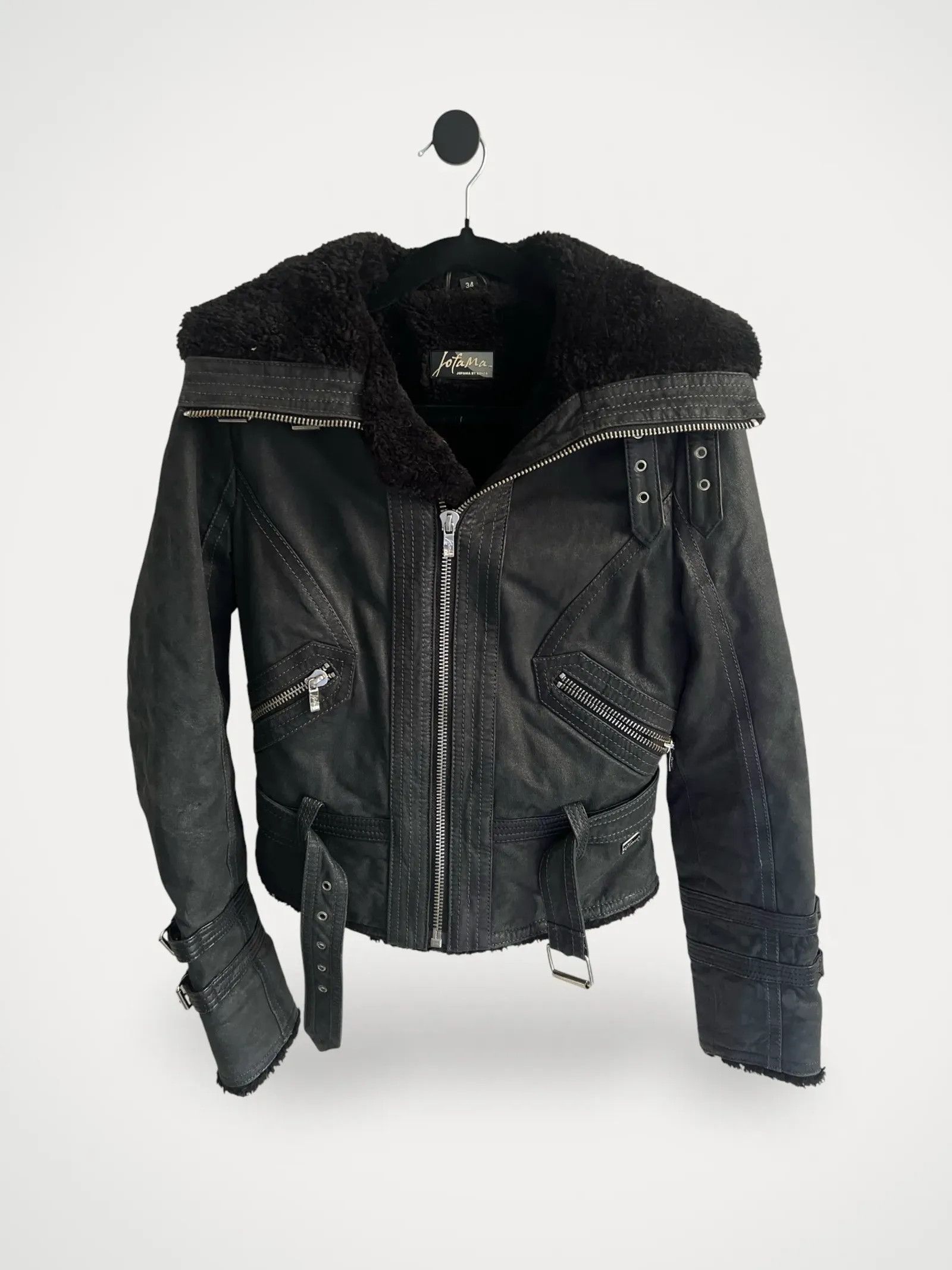 JOFAMA Jofama Leather Jacket Size XS / US 0-2 / IT 36-38 - 1 Thumbnail