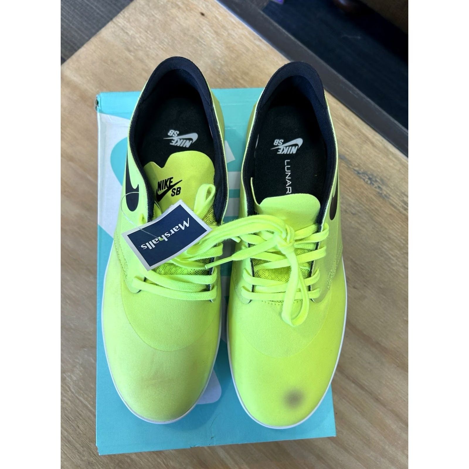 Vintage Nike SB Lunar Oneshot Volt/Black 631044-700 Size 9.5 Men Shoes Size US 9 / EU 42 - 4 Thumbnail