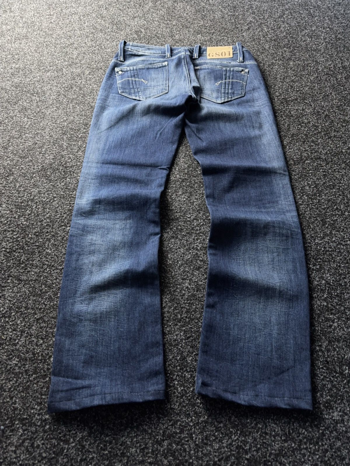 G-Star × Japanese Brand G-Star RAW GS01 3301 Distressed Straight Jeans Size 30" / US 8 / IT 44 - 8 Thumbnail