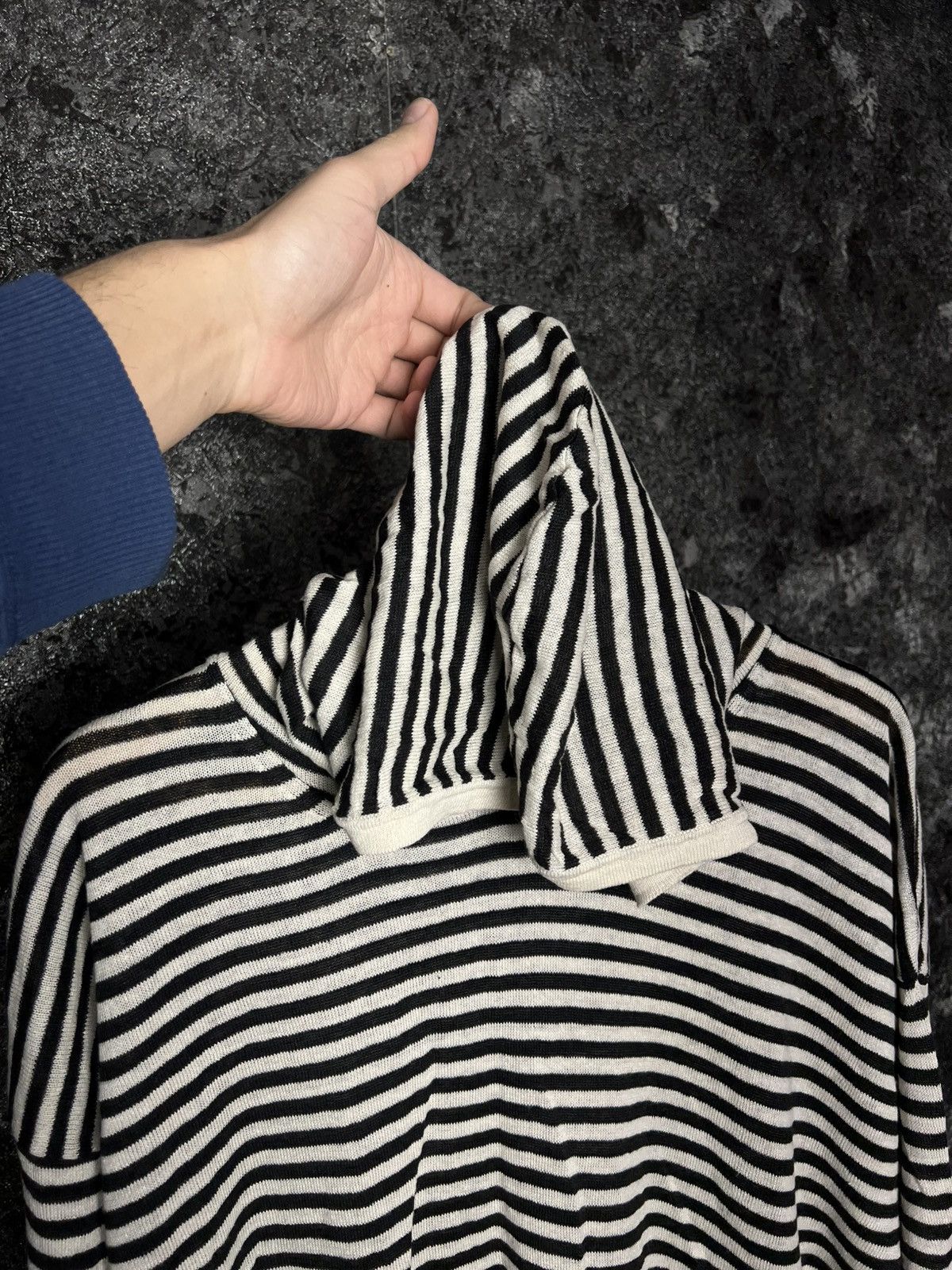 Max Mara × Weekend Max Mara Max Mara Stripped Lightweight Hoodie Long Sleeve Size M Size M / US 6-8 / IT 42-44 - 3 Thumbnail