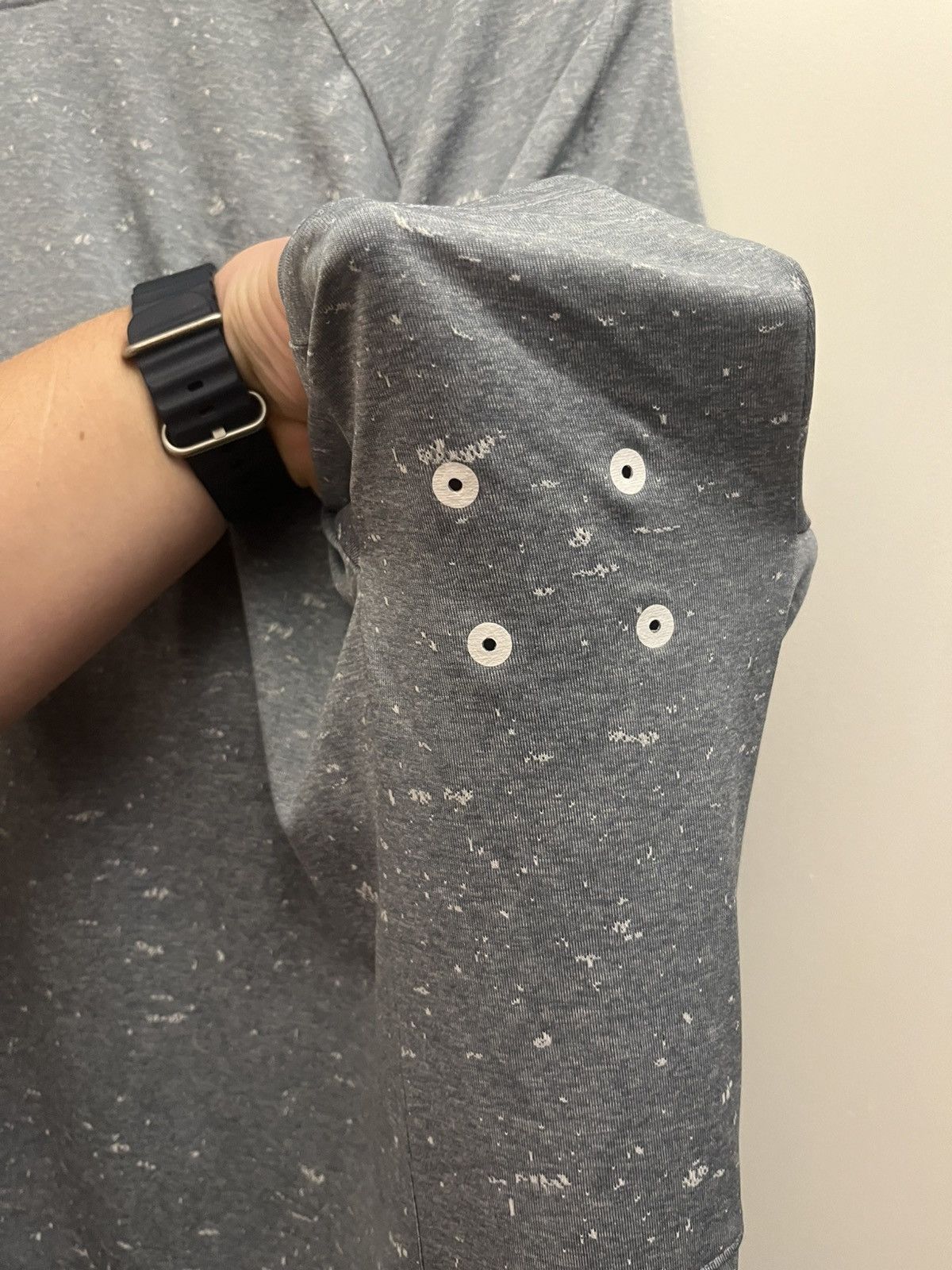 Lululemon Lululemon Fresh Form Short Sleeve Shirt Size XXL Blue/Grey Size US XL / EU 56 / 4 - 3 Thumbnail