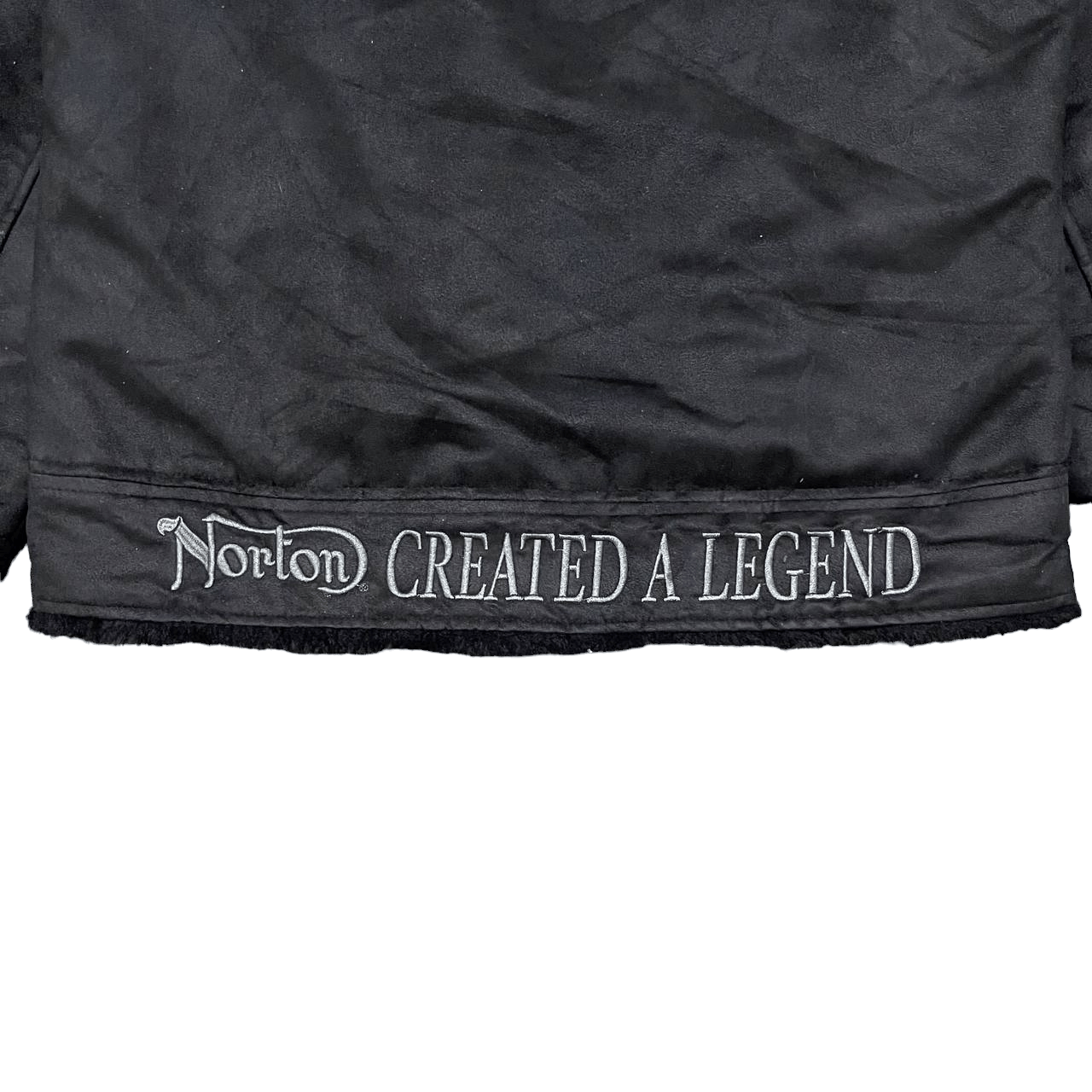 Norton Vintage Norton Motorcycle Shearling Jacket Size US L / EU 52-54 / 3 - 15 Thumbnail