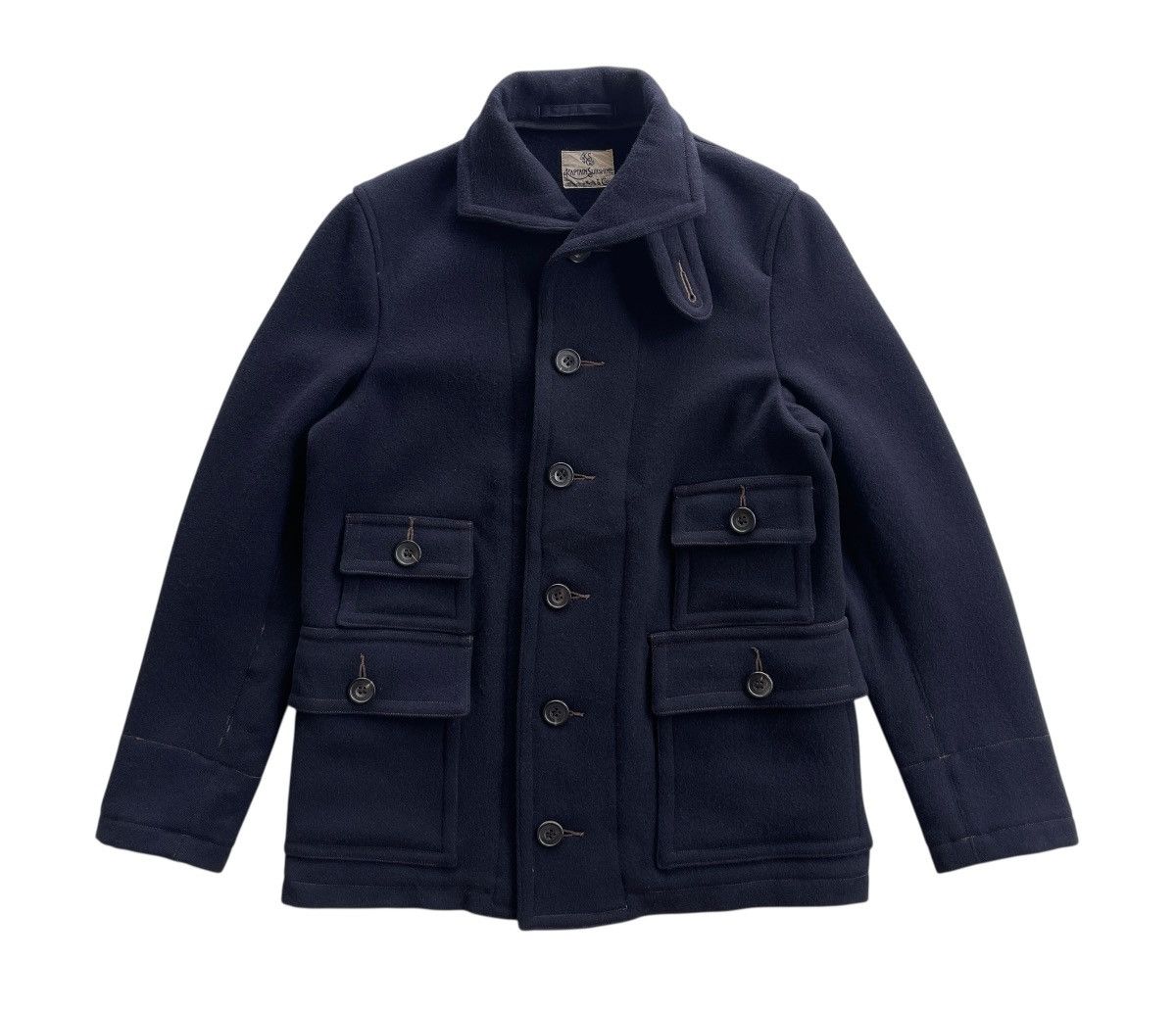 Kapital × Kaptain Sunshine Kaptain Sunshine Navy Submarine Melton Jacket Size US S / EU 44-46 / 1 - 3 Thumbnail
