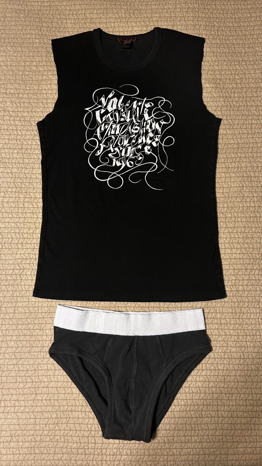 Roberto Cavalli Vintage 2004 Stretch Cotton Metallic Graphic Sport Brief Size 28 - 3 Thumbnail