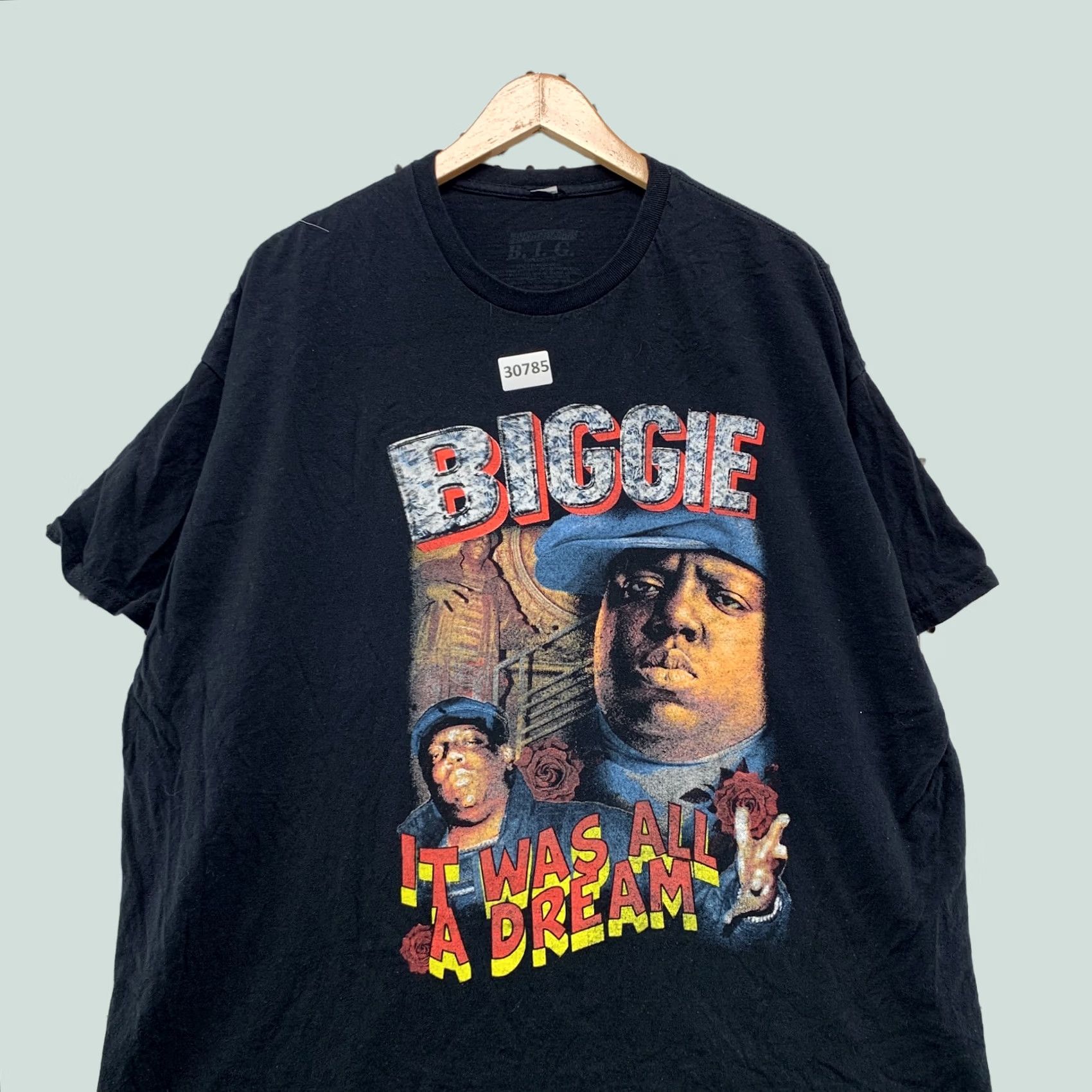 Etro Notorious BIG Shirt Mens 2XL Black Rap Tee Retro Hip Hop Short SLeeve 26X30 Size US XXL / EU 58 / 5 - 1 Thumbnail