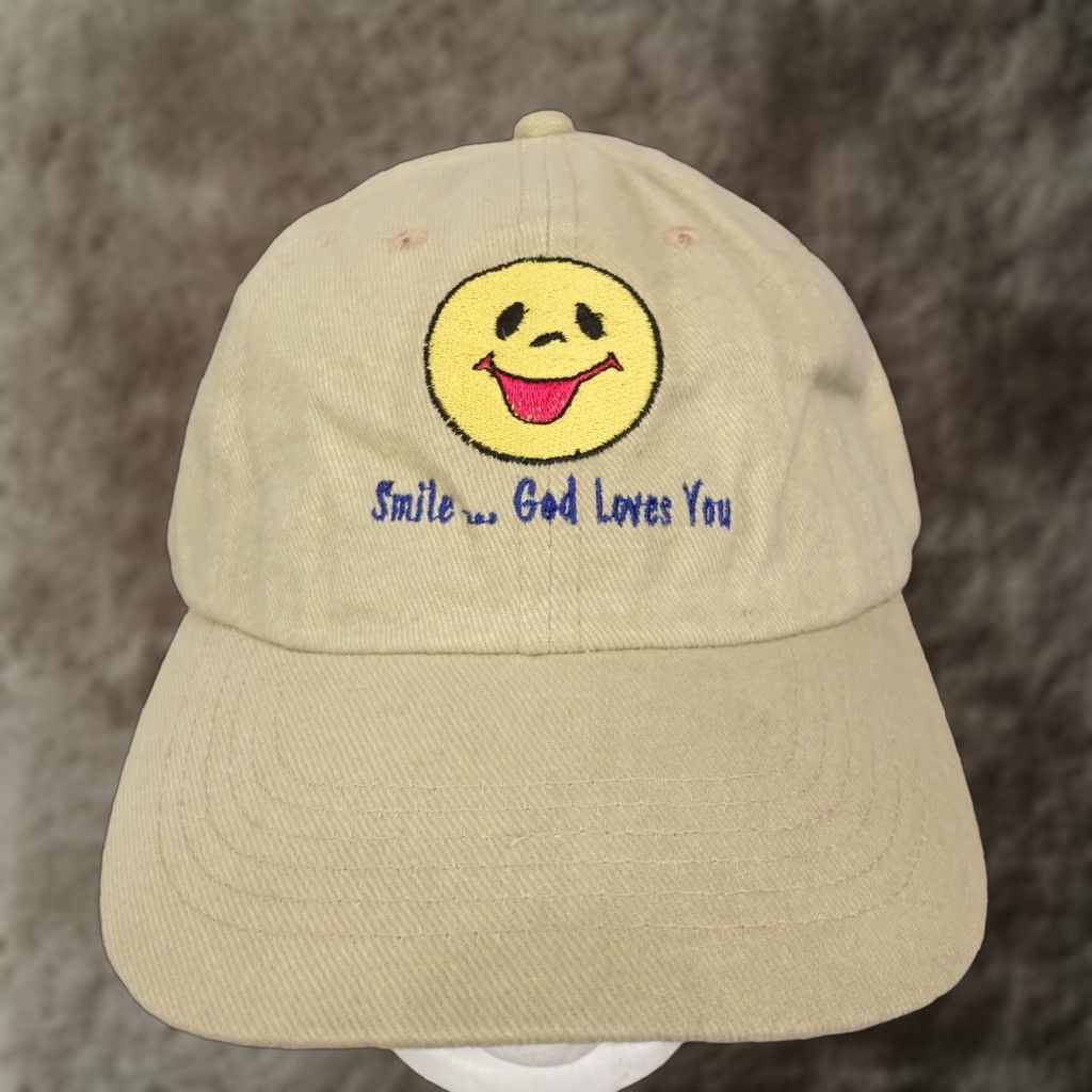 Vintage Vintage Free Man Apparel Beige Khaki Adjustable Baseball Cap Unisex Casual Spring Summer Fall Winter Size ONE SIZE - 1 Thumbnail