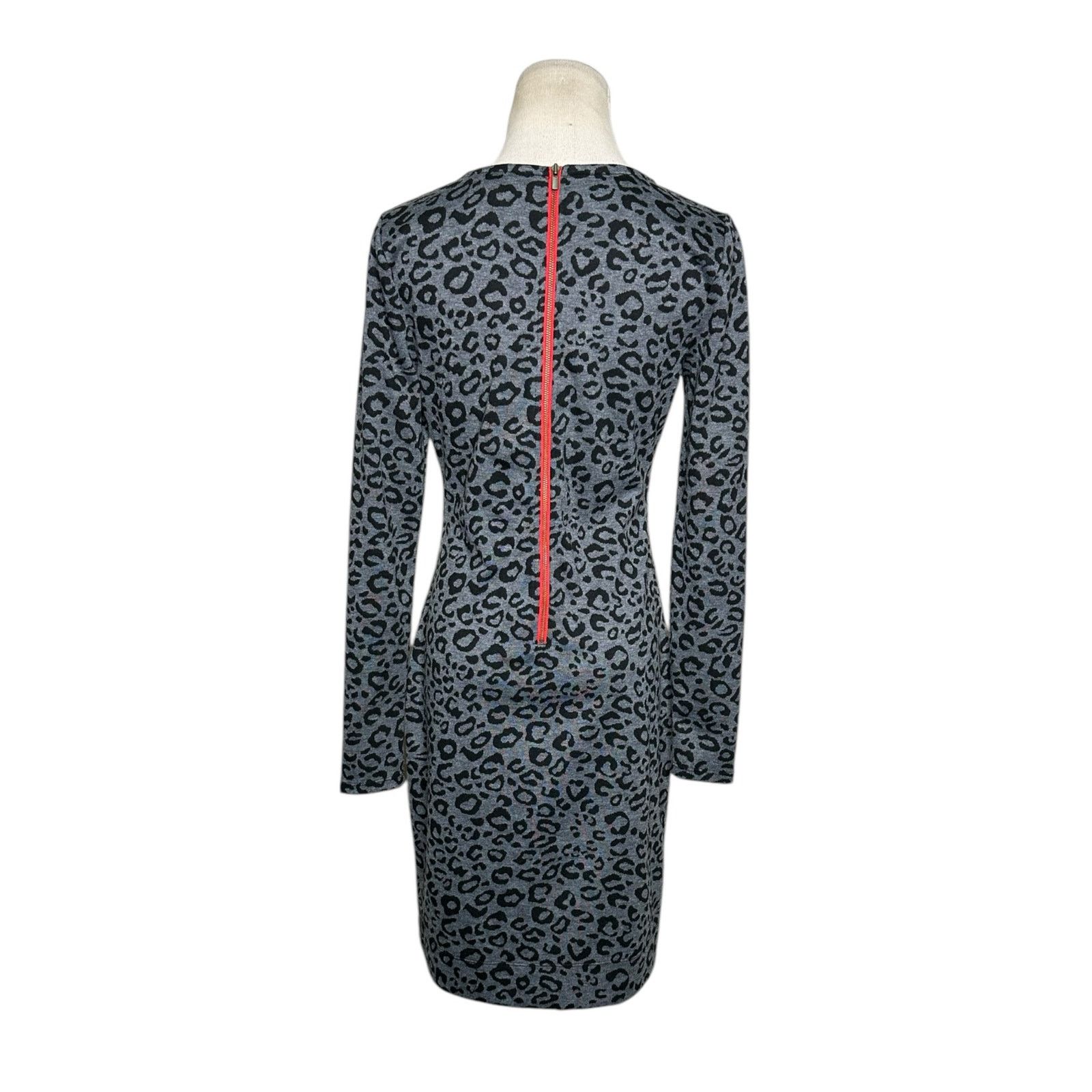 Banana Republic Banana Republic leopard long sleeves sheath dress size 4 Size S / US 4 / IT 40 - 2 Thumbnail