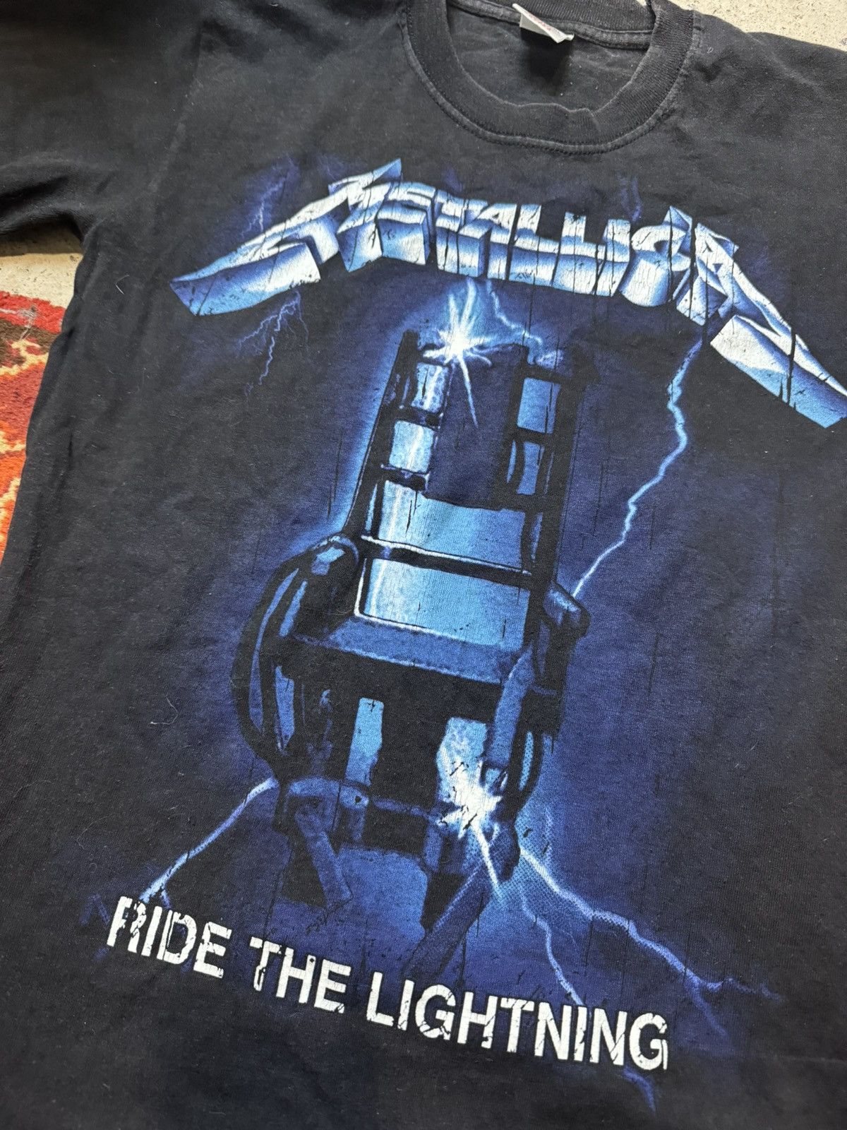 Metallica × Vintage Vintage Y2K Metallica Ride the Lightning 1984 Rock T shirt Size US S / EU 44-46 / 1 - 3 Thumbnail