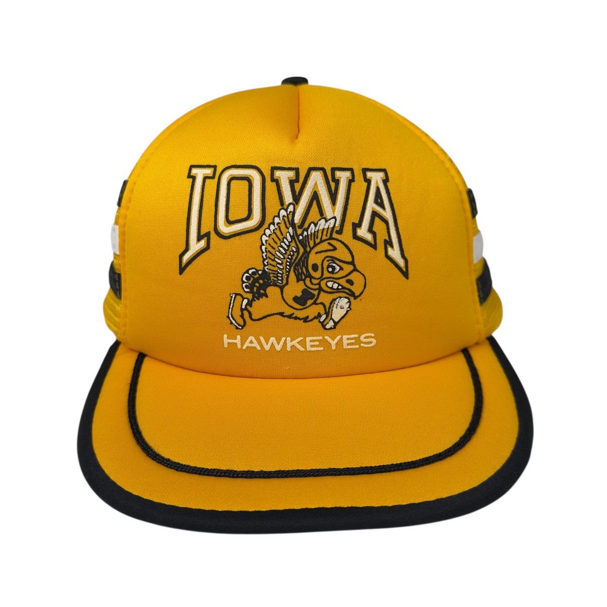 Vintage Vintage 3 STRIPE Trucker Snapback University Iowa Hawkeyes Size ONE SIZE - 1 Thumbnail