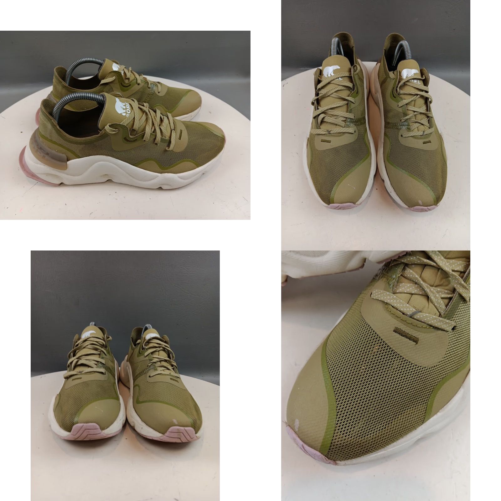 SOREL Sorel Womens Kinetic LACE ECO SNEAKER Green Light US 9.5 NL4699-358 Size US 10 / IT 40 - 8 Thumbnail