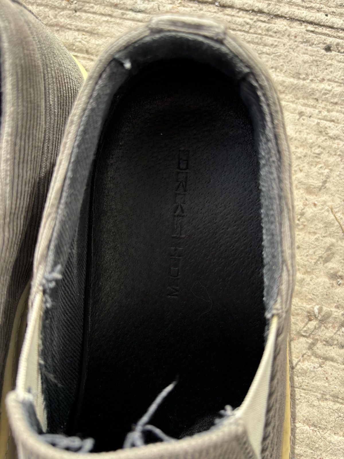 Rick Owens Rick Owens Gray Corduroy Boat Shoe Slip-on Size US 9 / EU 42 - 4 Thumbnail