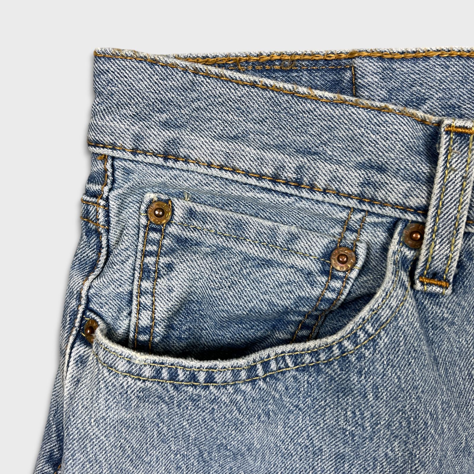 Levi's × Vintage Levi's 510 Jeans 32x28 Blue Skinny Fit American Denim Pants Size US 32 / EU 48 - 3 Thumbnail