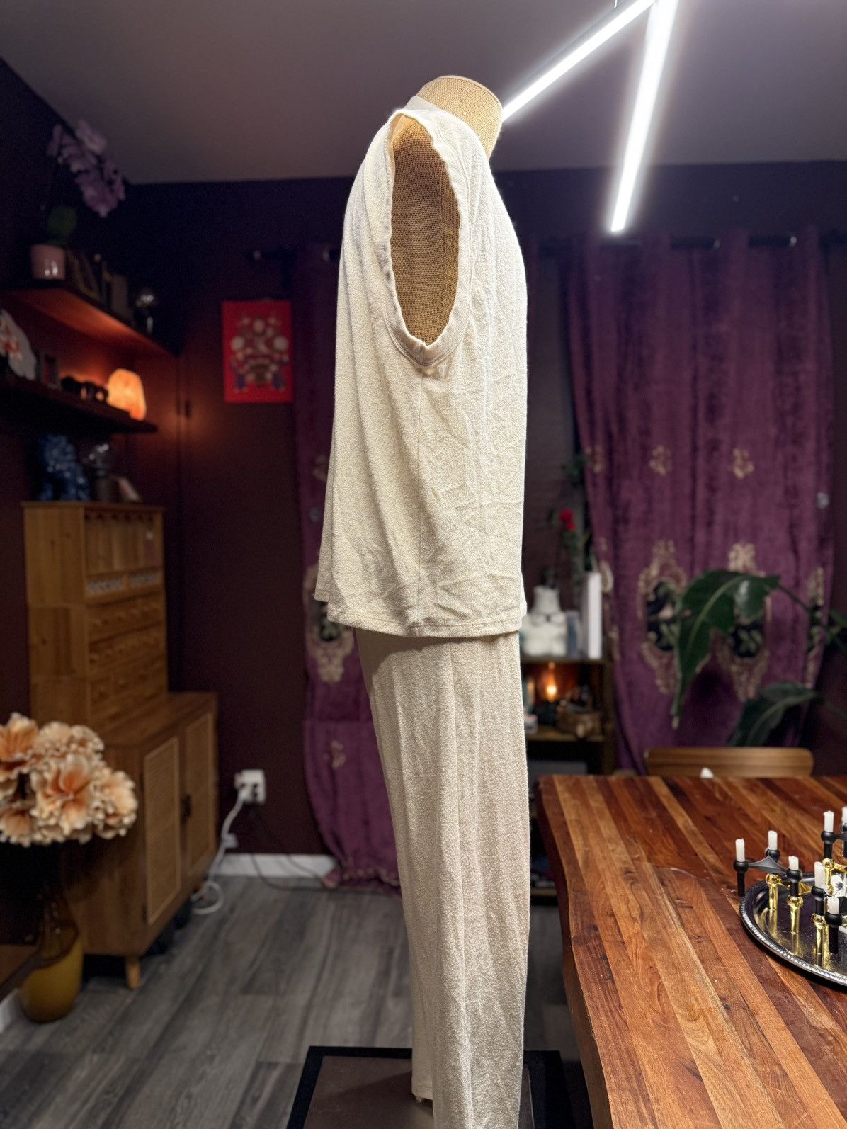 Asos “Take Five” Cream Lounge Set – Sleeveless Top & Pants Size US M / EU 48-50 / 2 - 4 Thumbnail