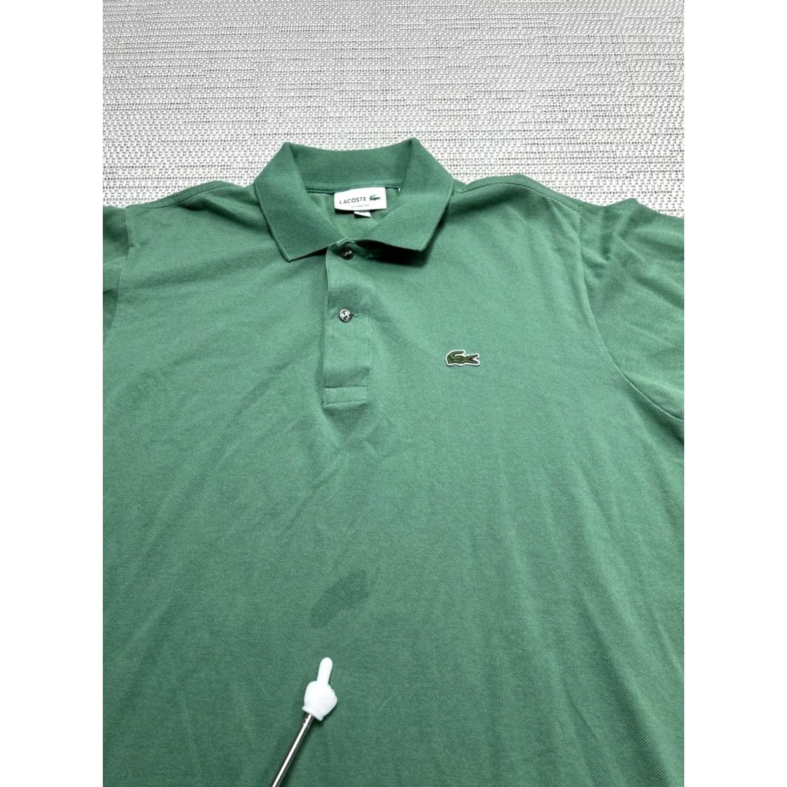 Lacoste Lacoste Polo Shirt Mens Large Green Cotton Knit Golf Size US L / EU 52-54 / 3 - 5 Thumbnail