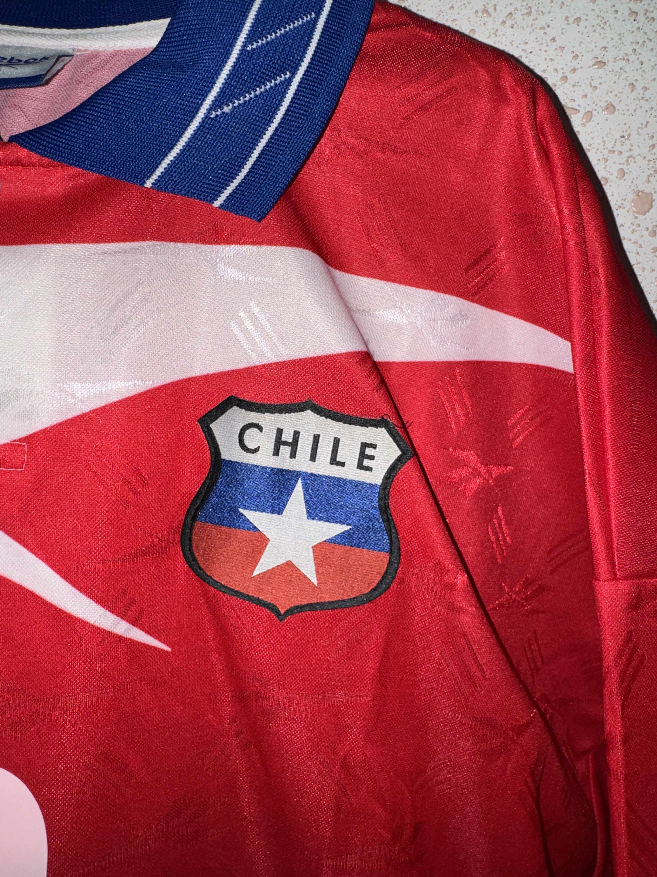 Reebok Chile 1998/00 Home Shirt Reebok - Zamorano #9 Size US XL / EU 56 / 4 - 5 Thumbnail