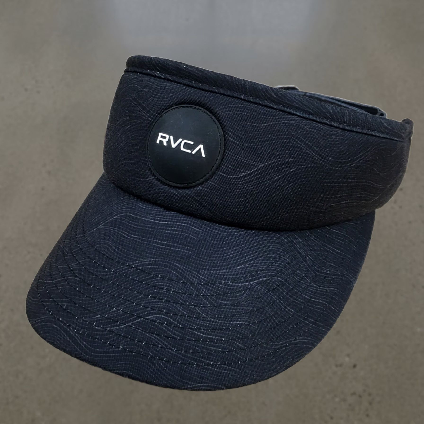 RVCA RVCA Visor Hat Unisex Gray One Size Adjustable Curved Brim Embroidered Logo Size ONE SIZE - 1 Thumbnail