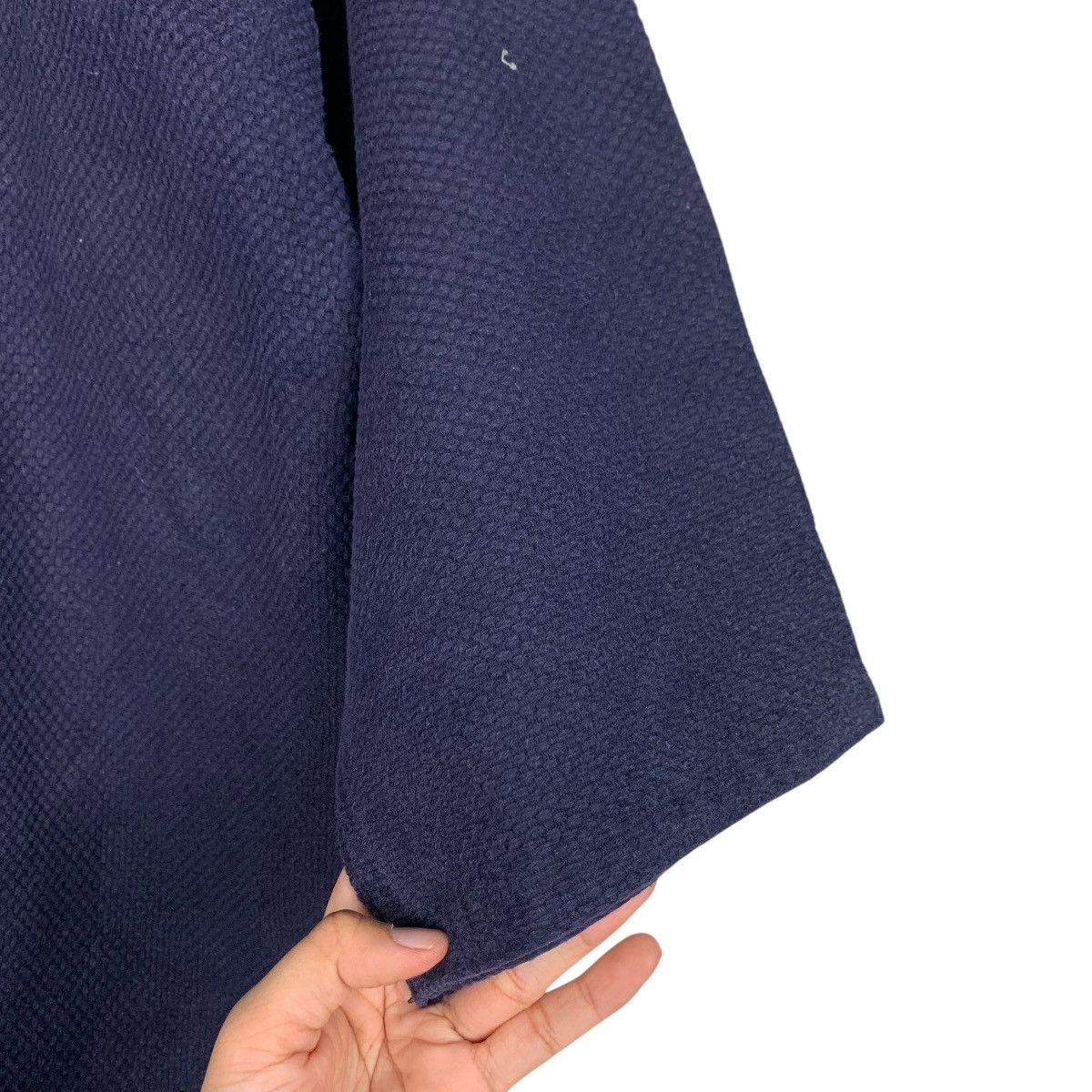 Vintage Indigo Sashiko Thick Weave Kimono Hanten Jacket #2790-C126 Size US L / EU 52-54 / 3 - 8 Thumbnail