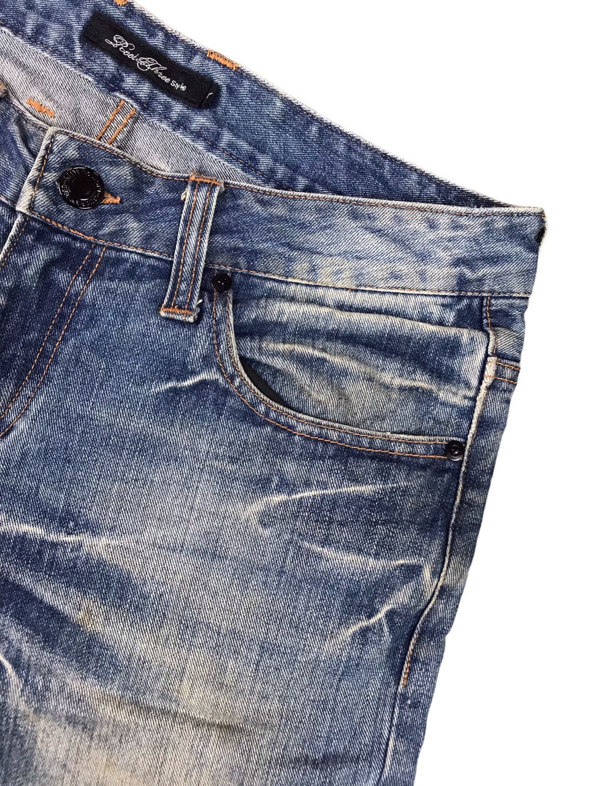 Japanese Brand AUTHENTIC ROOT THREE STYLE BIKERS JEANS Size US 35 - 7 Thumbnail