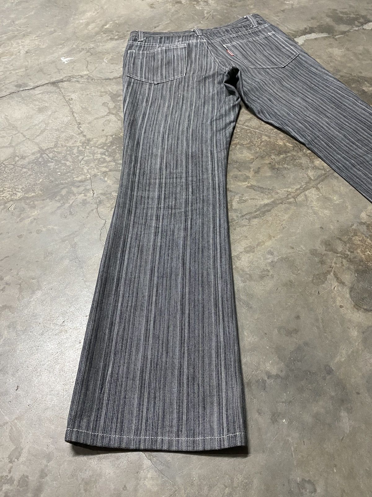 If Six Was Nine × Le Grande Bleu (L.G.B.) × Tornado Mart Flare Jeans Tornado Mart Wabash Stripe Size US 30 / EU 46 - 7 Thumbnail