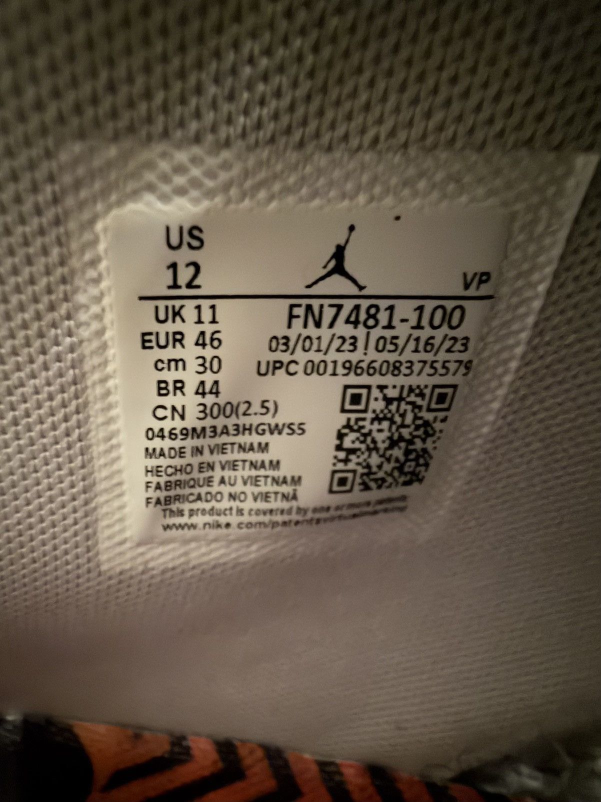 Jordan Brand Size 12 - Air Jordan 38 FIBA - FN7481-100 Size US 12 / EU 45 - 7 Thumbnail