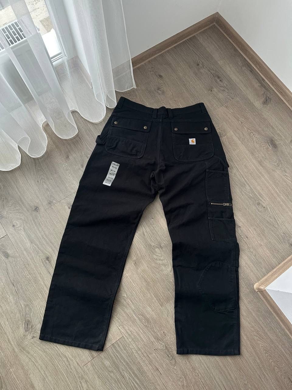 Carhartt × Carhartt Wip × Vintage Vintage Carhartt Double Front Work Black Pocket Pants Size US 34 / EU 50 - 2 Thumbnail