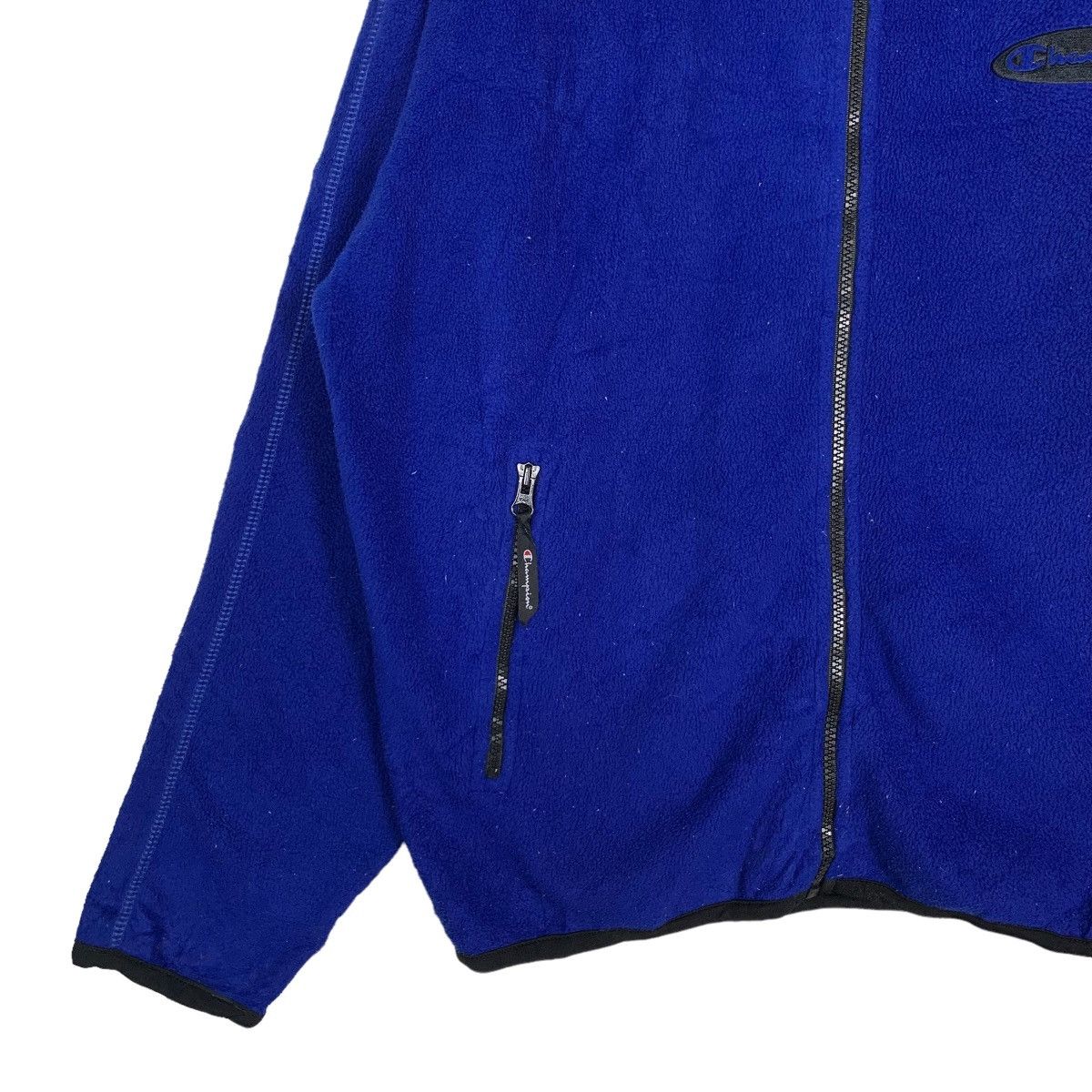 Champion Vintage Champion Embroidery Logo Blue Fleece Jacket #0004-C1 Size US L / EU 52-54 / 3 - 4 Thumbnail