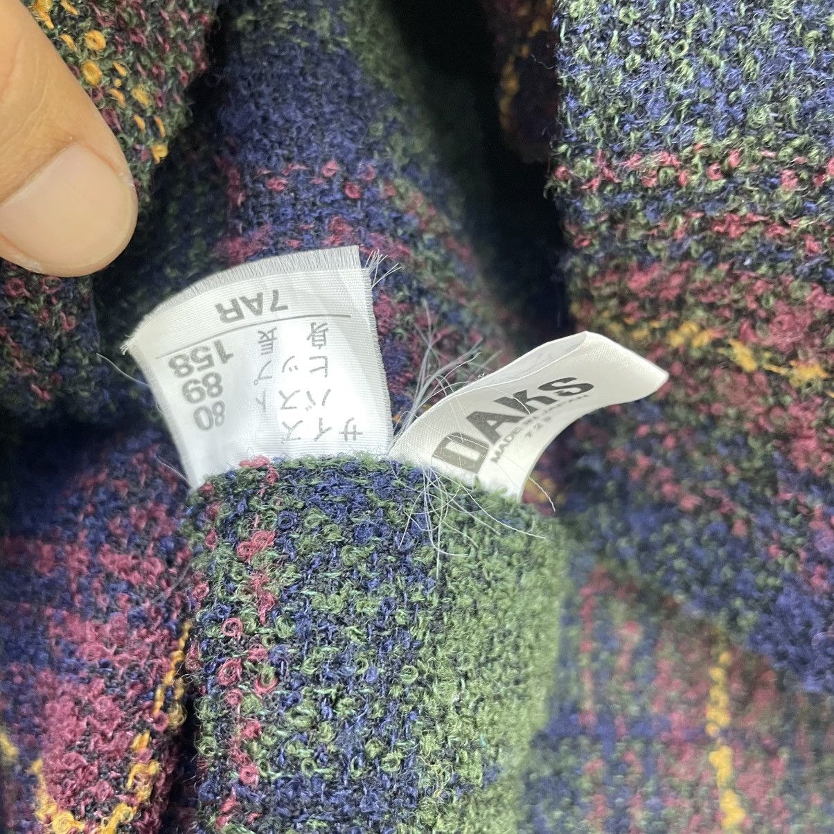 DAKS 💥Vintage Daks London Colourful Tartan Jacket Size M / US 6-8 / IT 42-44 - 5 Thumbnail