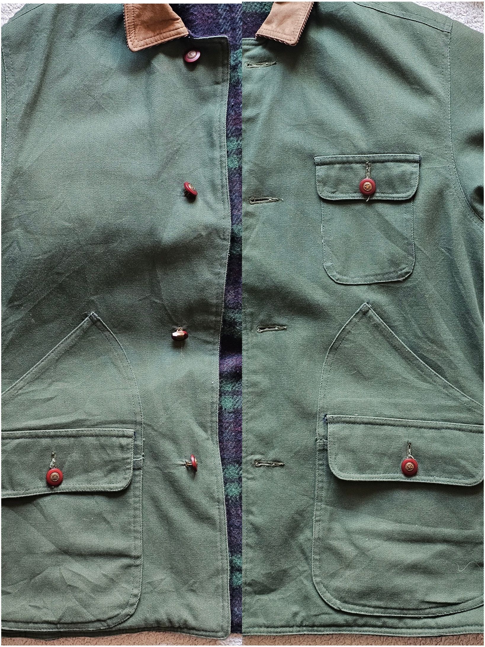 Other Reversible Wool Canvas barn, work jacket. Marble Mountain Size US XL / EU 56 / 4 - 7 Thumbnail