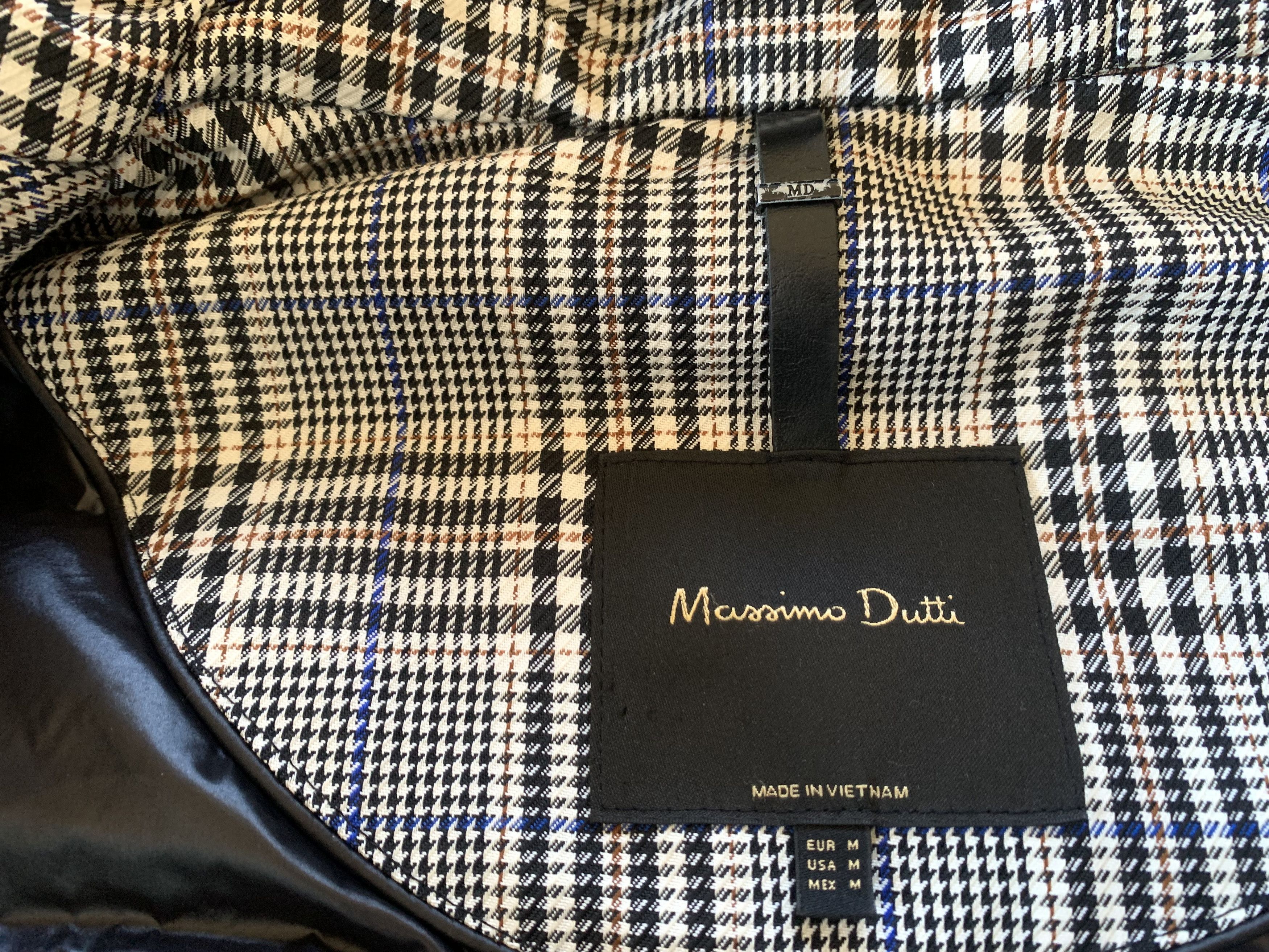 Massimo Dutti Massimo Dutti Womens Check Long Down Jacket Size M / US 6-8 / IT 42-44 - 6 Thumbnail