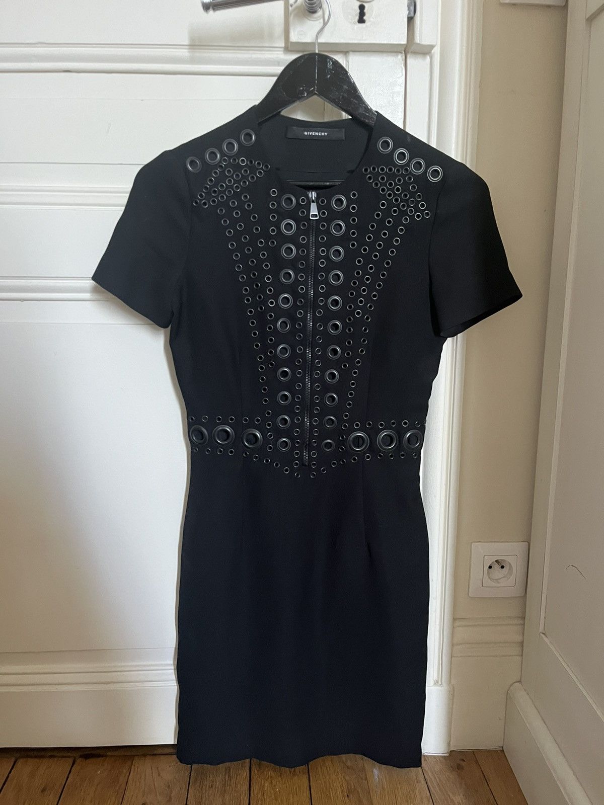 Givenchy Givenchy Zip-front Grommet Dress Size S / US 4 / IT 40 - 1 Thumbnail