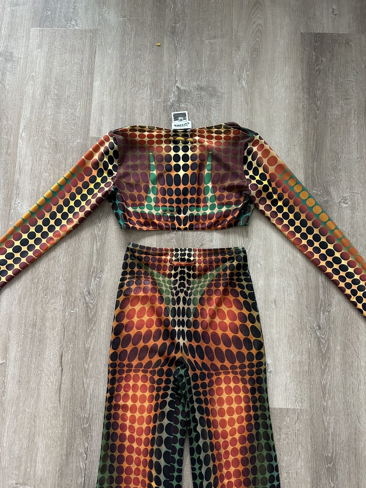 Jean Paul Gaultier JPG JEAN PAUL GAULTIER The Brown Dots Set Size 27" / US 4 / IT 40 - 4 Thumbnail
