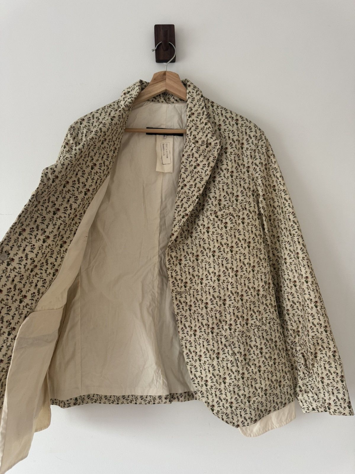 Paul Harnden Shoemakers Flower Print Pocket Blazer Size US L / EU 52-54 / 3 - 3 Thumbnail