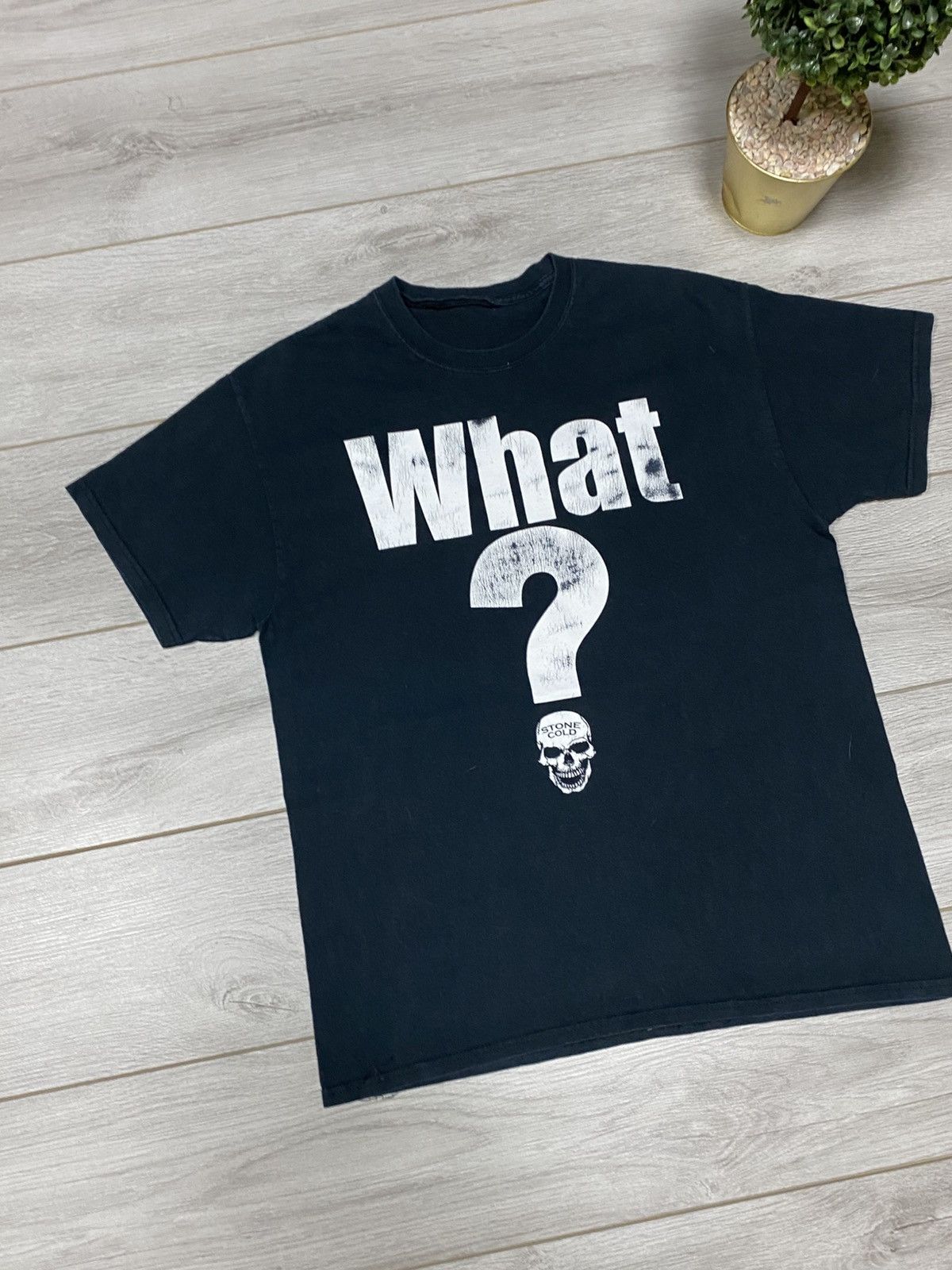 WWF Vintage WWF STONE COLD What Wrestling Skull Tee Shirt Size US L / EU 52-54 / 3 - 5 Thumbnail