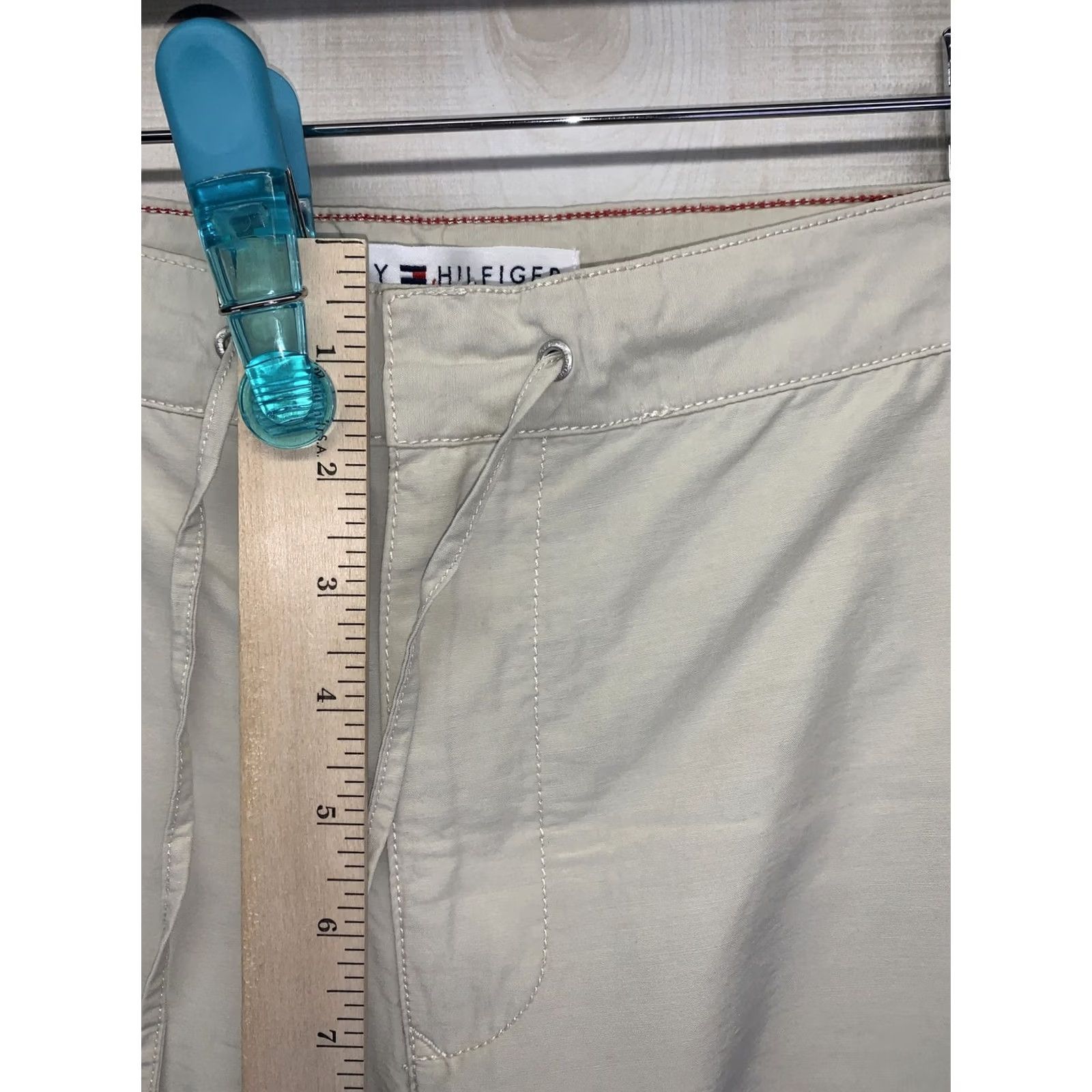 Tommy Hilfiger Tommy Hilfiger Women’s SZ 6 Lightweight Straight Leg Hiking Pants NWT Beige Nylon Cotton Size 28" / US 6 / IT 42 - 3 Thumbnail