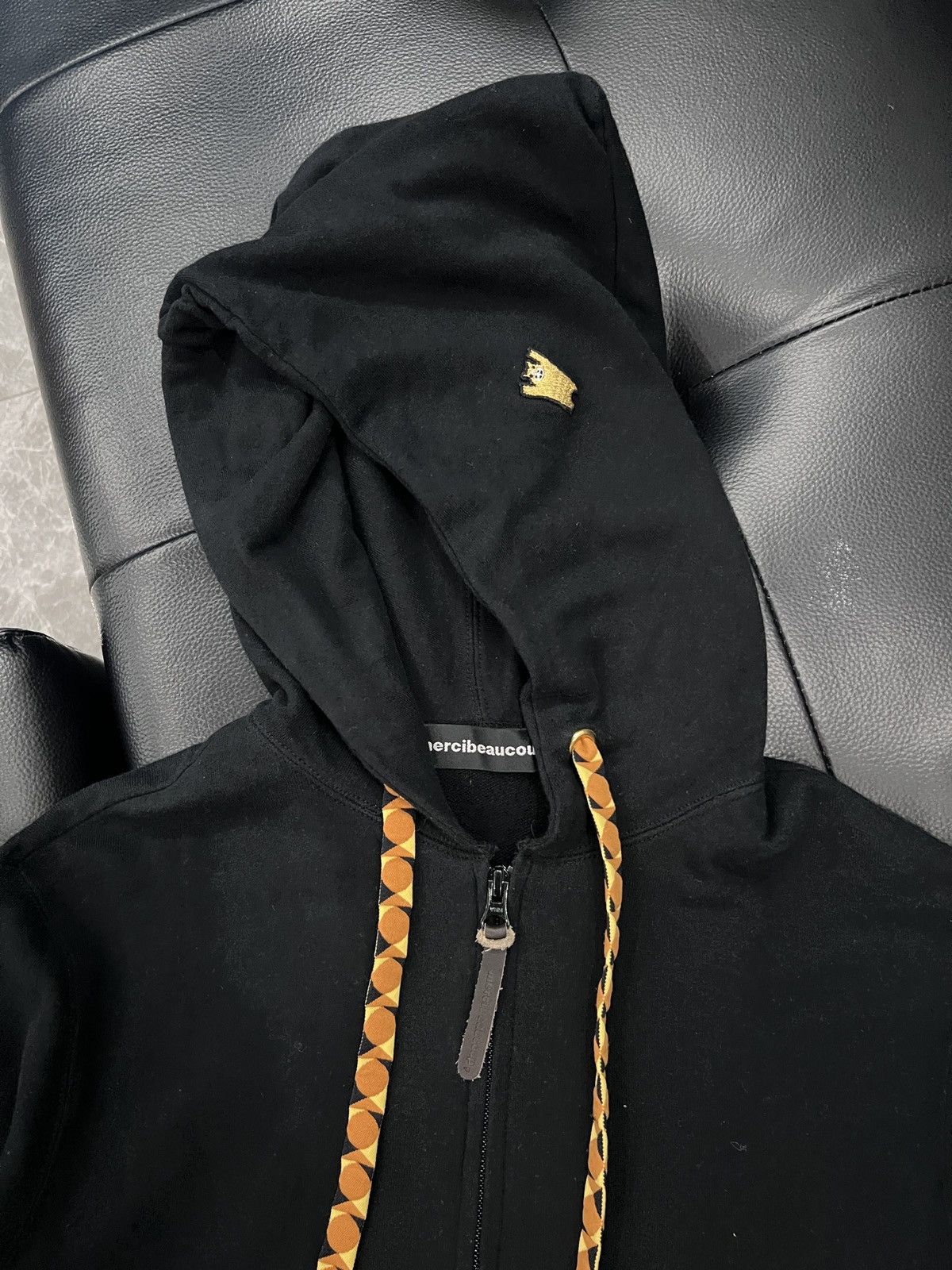 mercibeaucoup mercibeaucoup, Oversized Hood Bear Embroidery Zip Hoodie Size US L / EU 52-54 / 3 - 8 Thumbnail