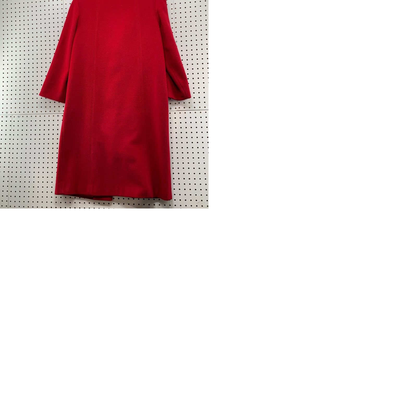 Vintage VINTAGE Manchester Coat Womens 12 Red Wool Overcoat | 100% Wool | Trench | Long Sleeve | Button Size XL / US 12-14 / IT 48-50 - 10 Thumbnail