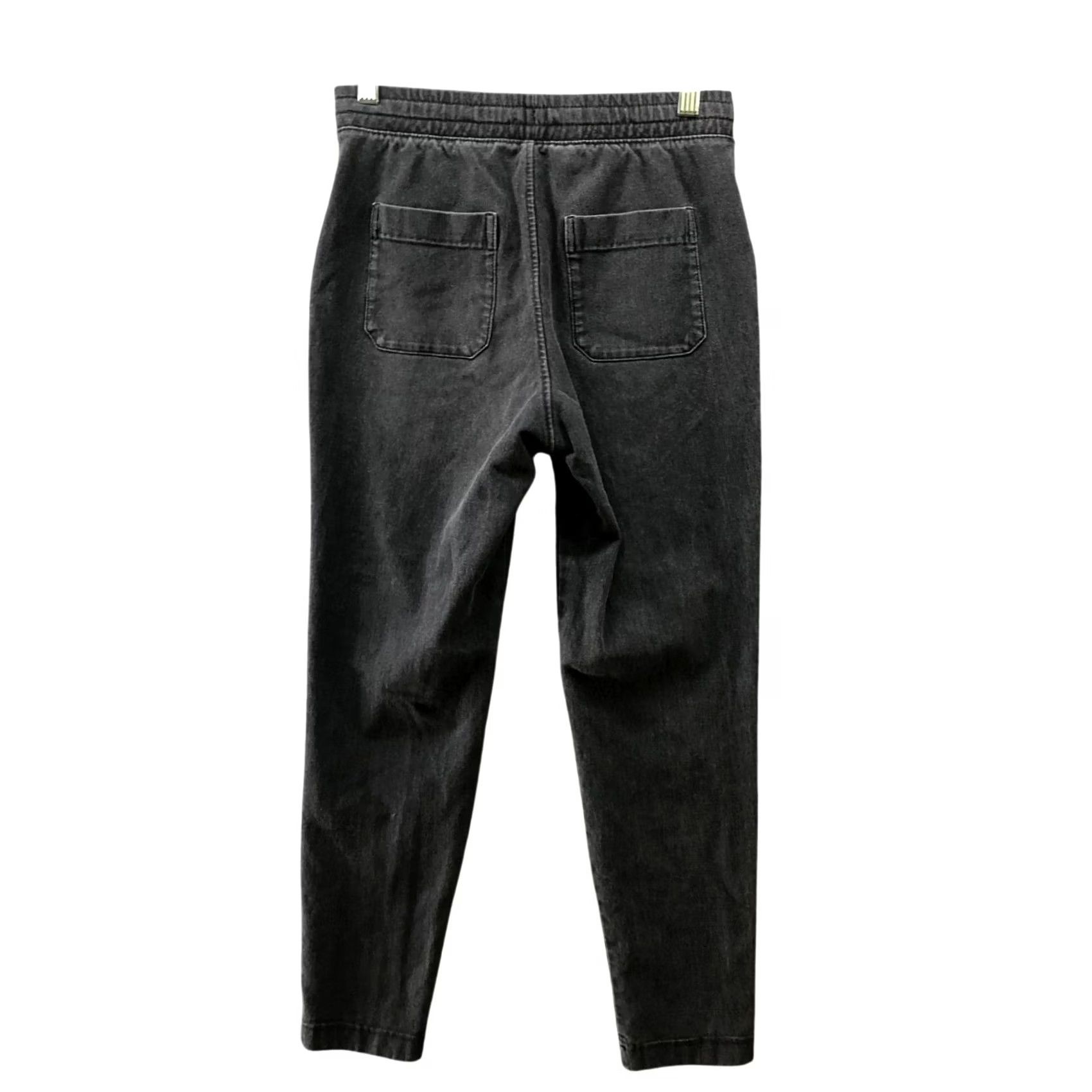 Uniqlo VINTAGE Uniqlo Denim Jersey Tapered Pants Womens XS Drawstring Pull On Washed Black Size XS / US 0-2 / IT 36-38 - 2 Thumbnail