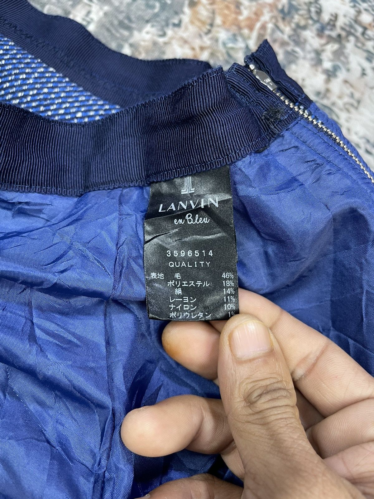 Lanvin Lanvin En Bleu Mini Skirt Size 26" / US 2 / IT 38 - 7 Thumbnail